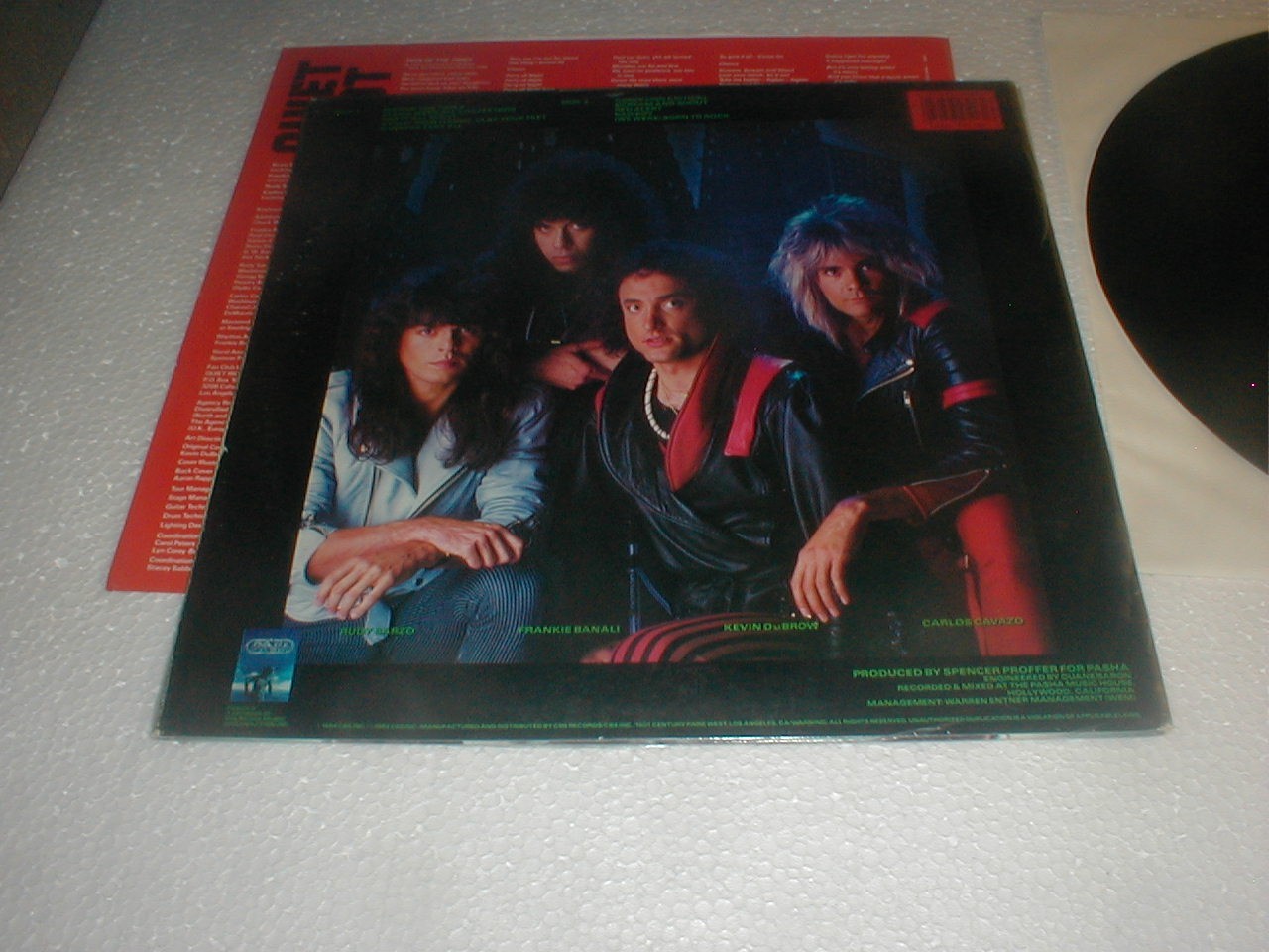 Quiet Riot CONDITION CRITICAL Pasha LP SHRINK 19874 Hard Rock Heavy Metal