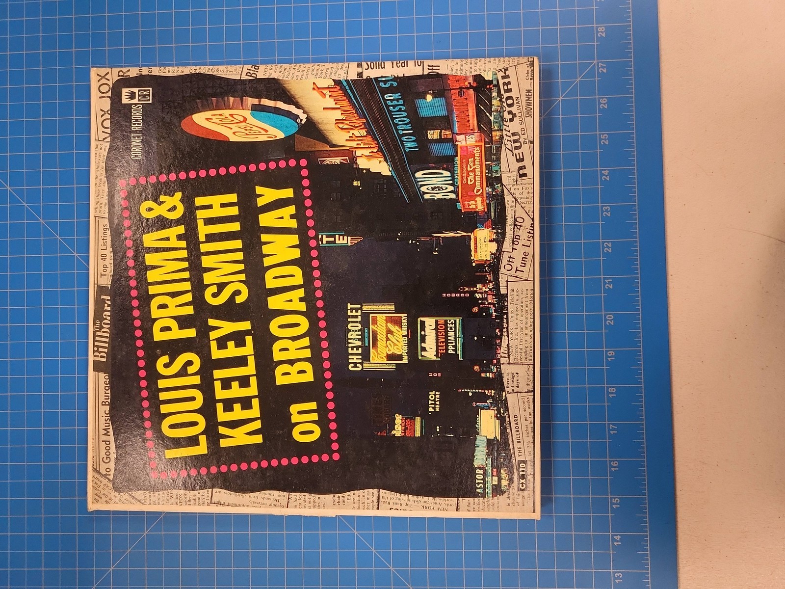 Louis Prima Keely Smith On Broadway Vinyl LP Coronet CX-110 Jazz Pop Vocal Hi-Fi