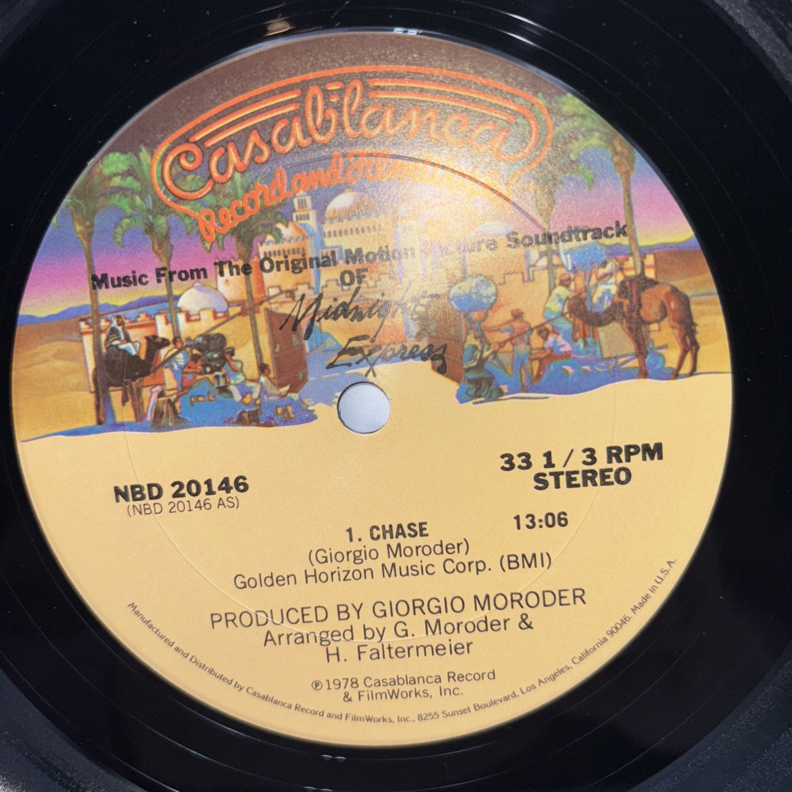 Giorgio Moroder-Chase-Disco Soundtrack Casablanca Records NBD 20146 1978 Single