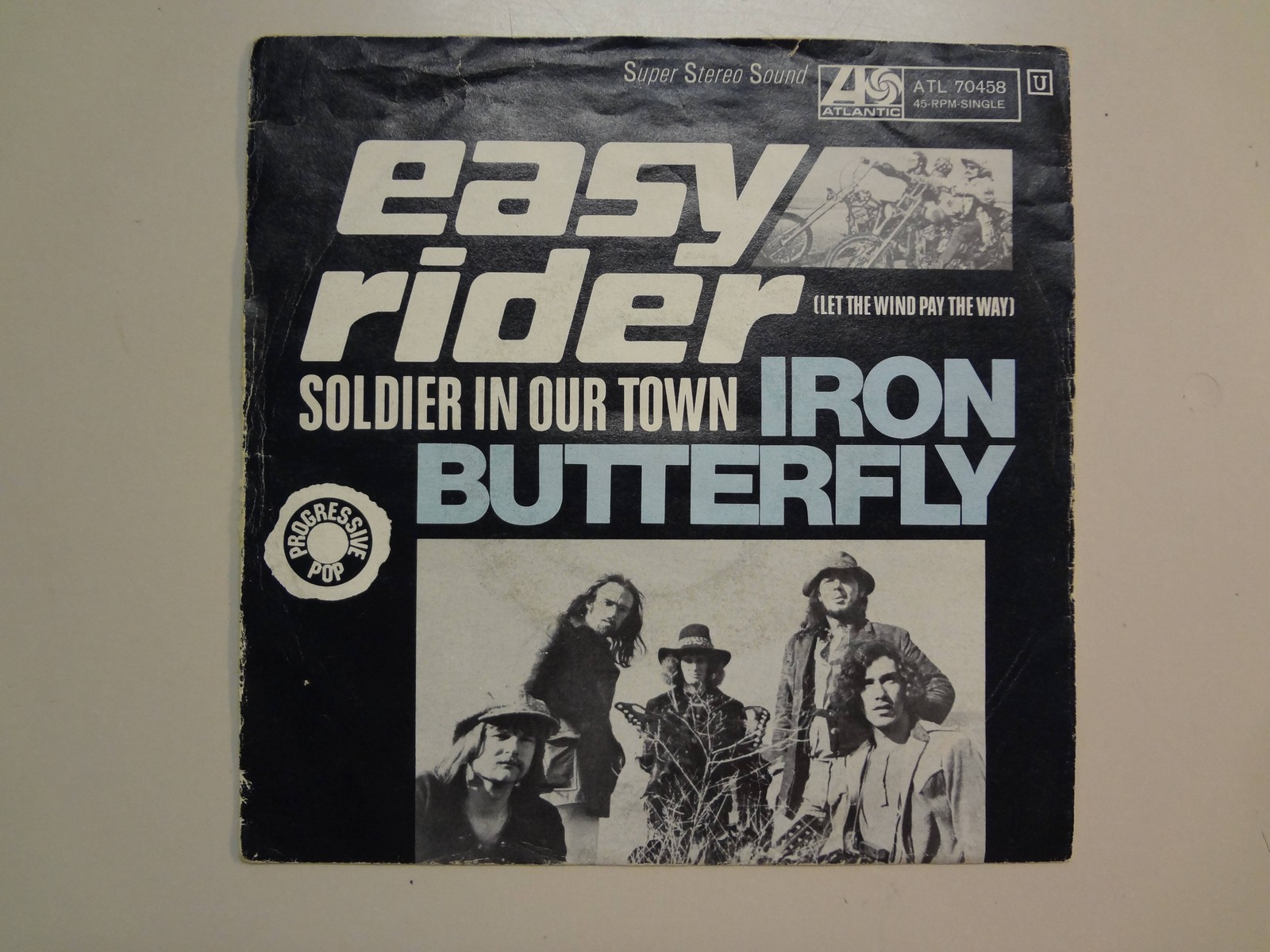 IRON BUTTERFLY:Easy Rider-Soldier On Our Town-Germany70 Atlantic Atl.70.458 PSL