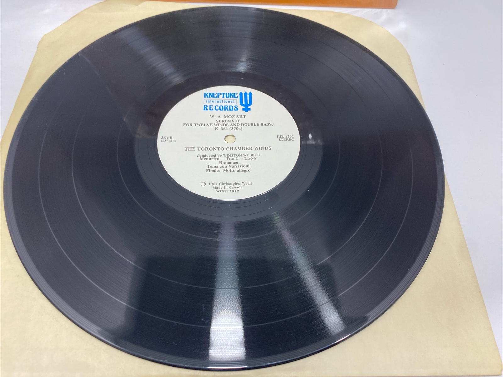Serenade For Twelve Winds And Double Bass (Vinyl, 1981) KIR1202
