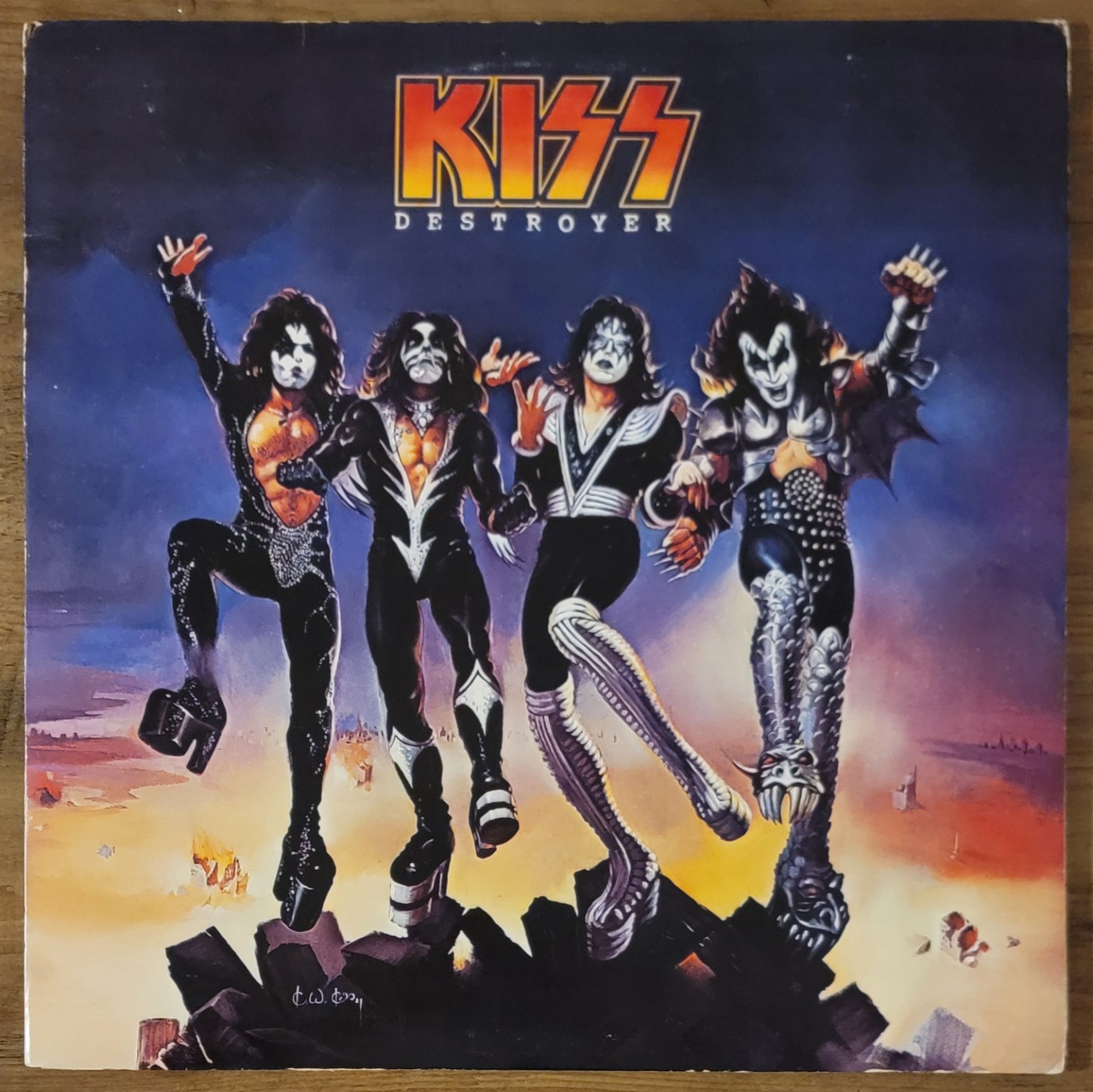 KISS Destroyer Vinyl LP 1976 Original US 1st Press Keel KMC Blue Bogart MoFi VG+