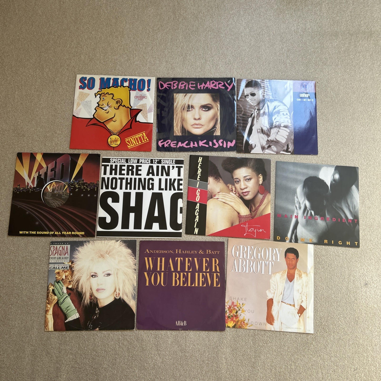 M – Job Lot Bundle x 10 Vinyl 12″ Single Records Various Artists Various Genres