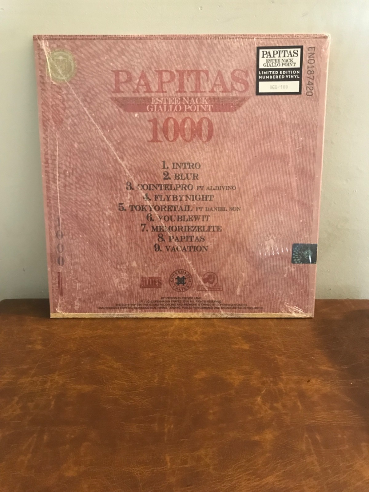 Estee Nack & Giallo Point ‎– Papitas LP (Copenhagen Crates ‎– CC016) NM-/ NM-
