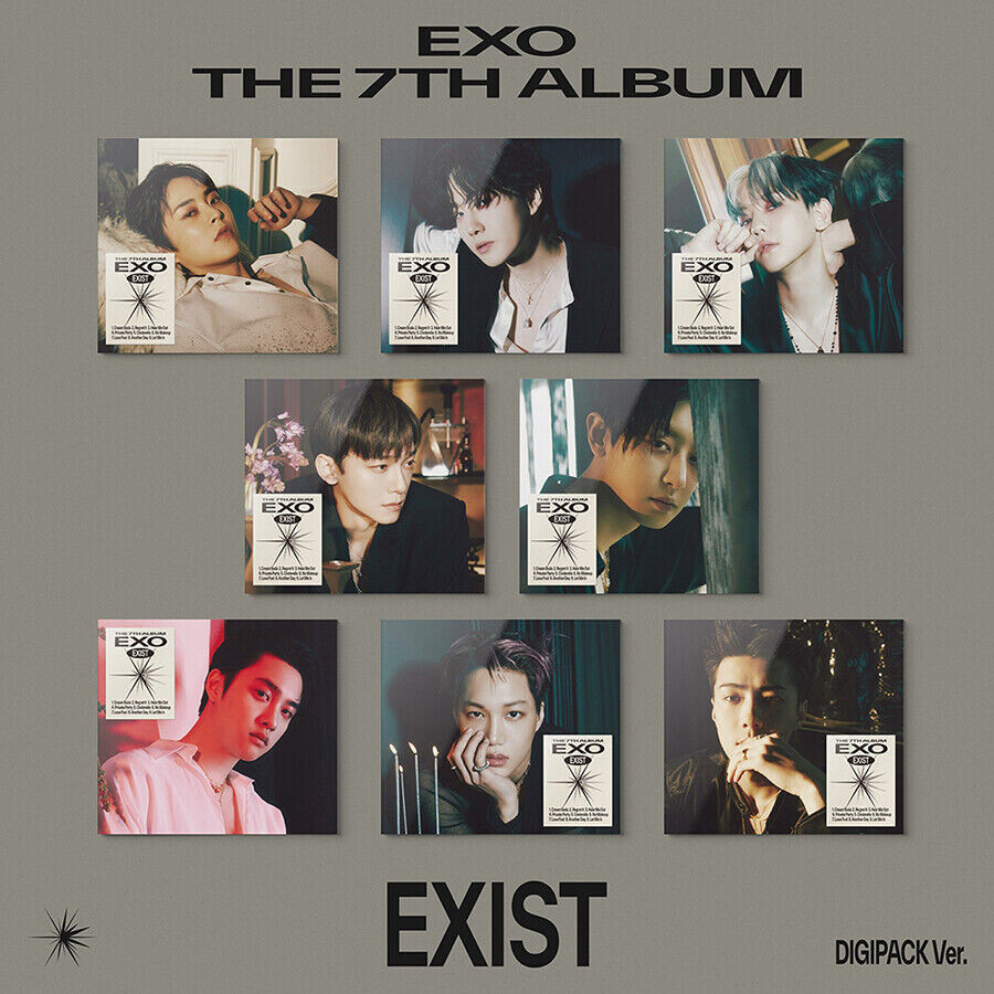 EXO [EXIST] 7th Album DIGIPACK RANDOM Ver/CD+Photo Book+Card+Fold Poster