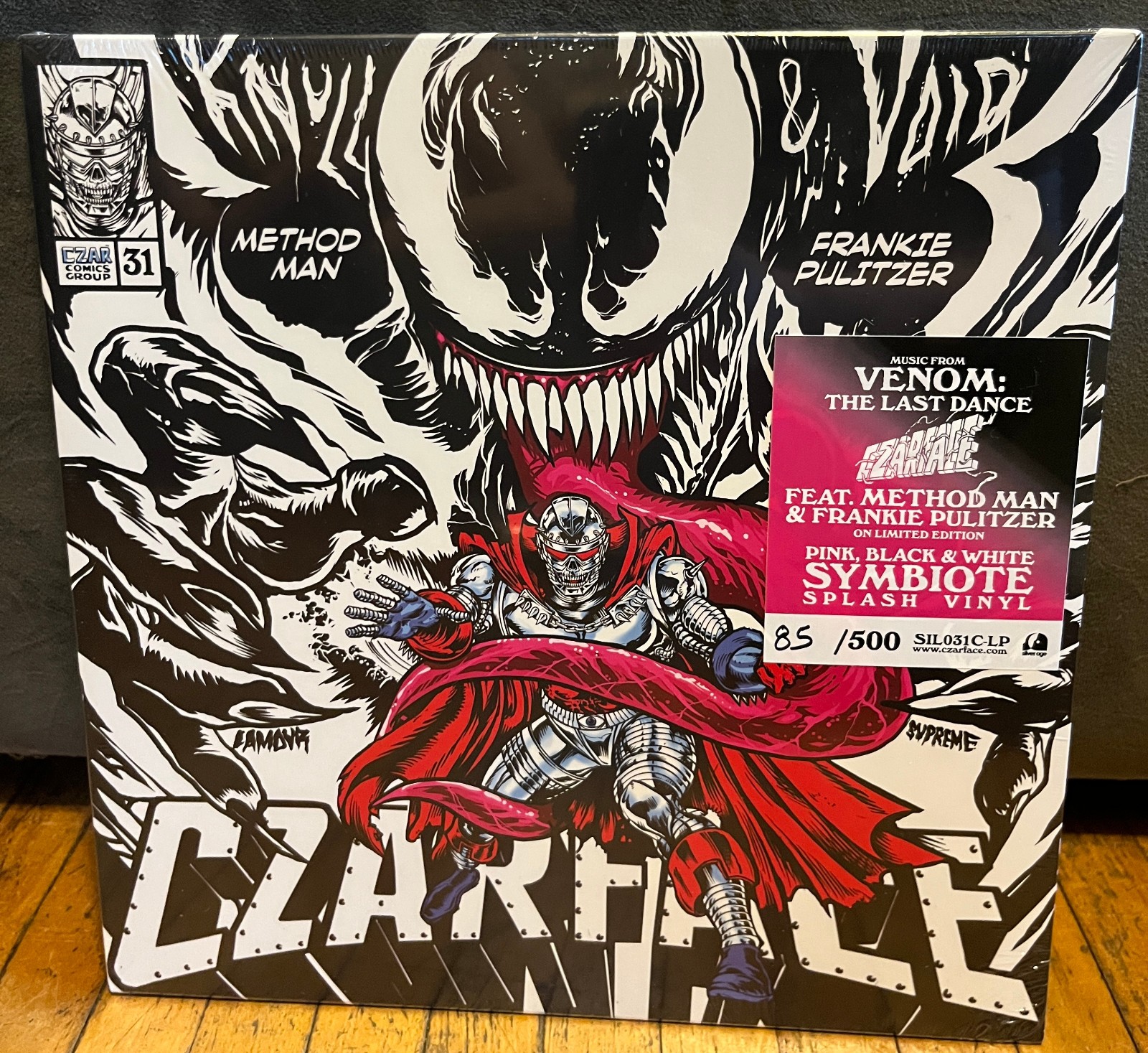 Czarface – Knull & Void 12″ vinyl. 2025 Limited edition pink vinyl. 85/500
