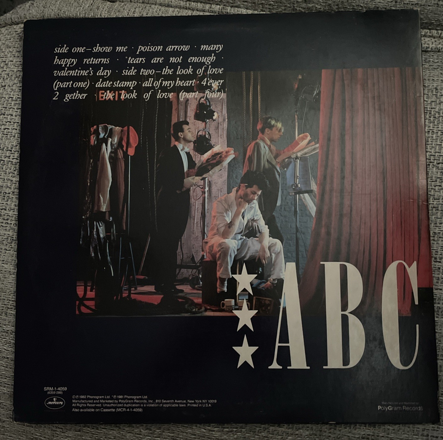 ABC – The Lexicon Of Love Vinyl N Mint 1982 US Mercury Records SRM-1-4059