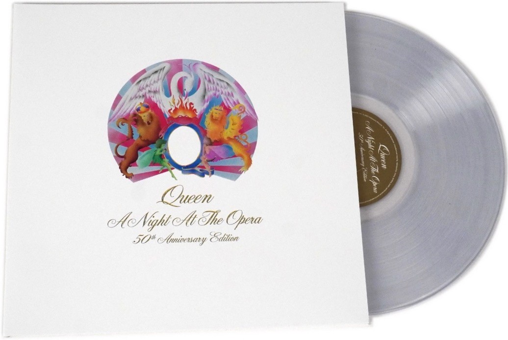 Queen A Night At The Opera 50th Anniversary Half-Speed Crystal Clear Vinyl LP