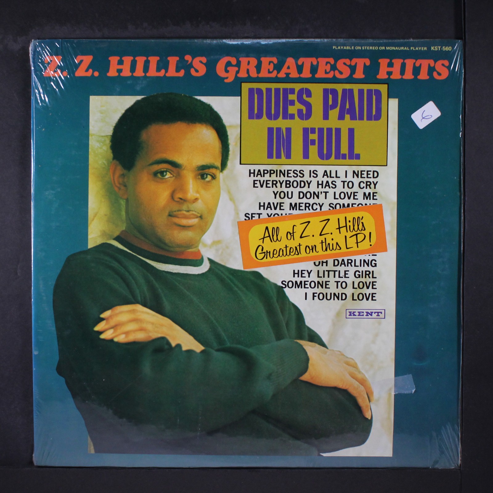 Z.Z. HILL: dues paid in full KENT 12″ LP 33 RPM Sealed