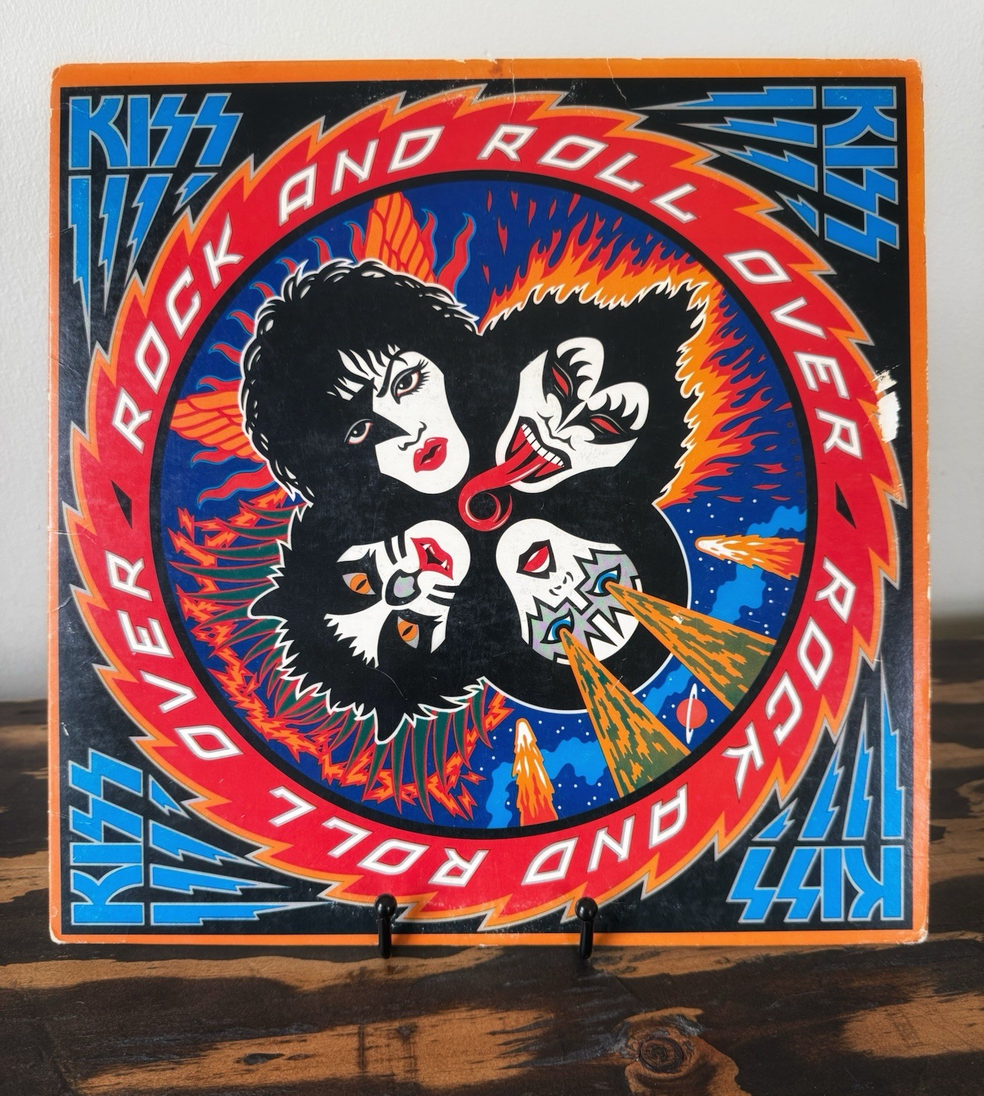 A Vintage & Original 1976 Kiss Rock & Roll Over Vinyl Stereo Album