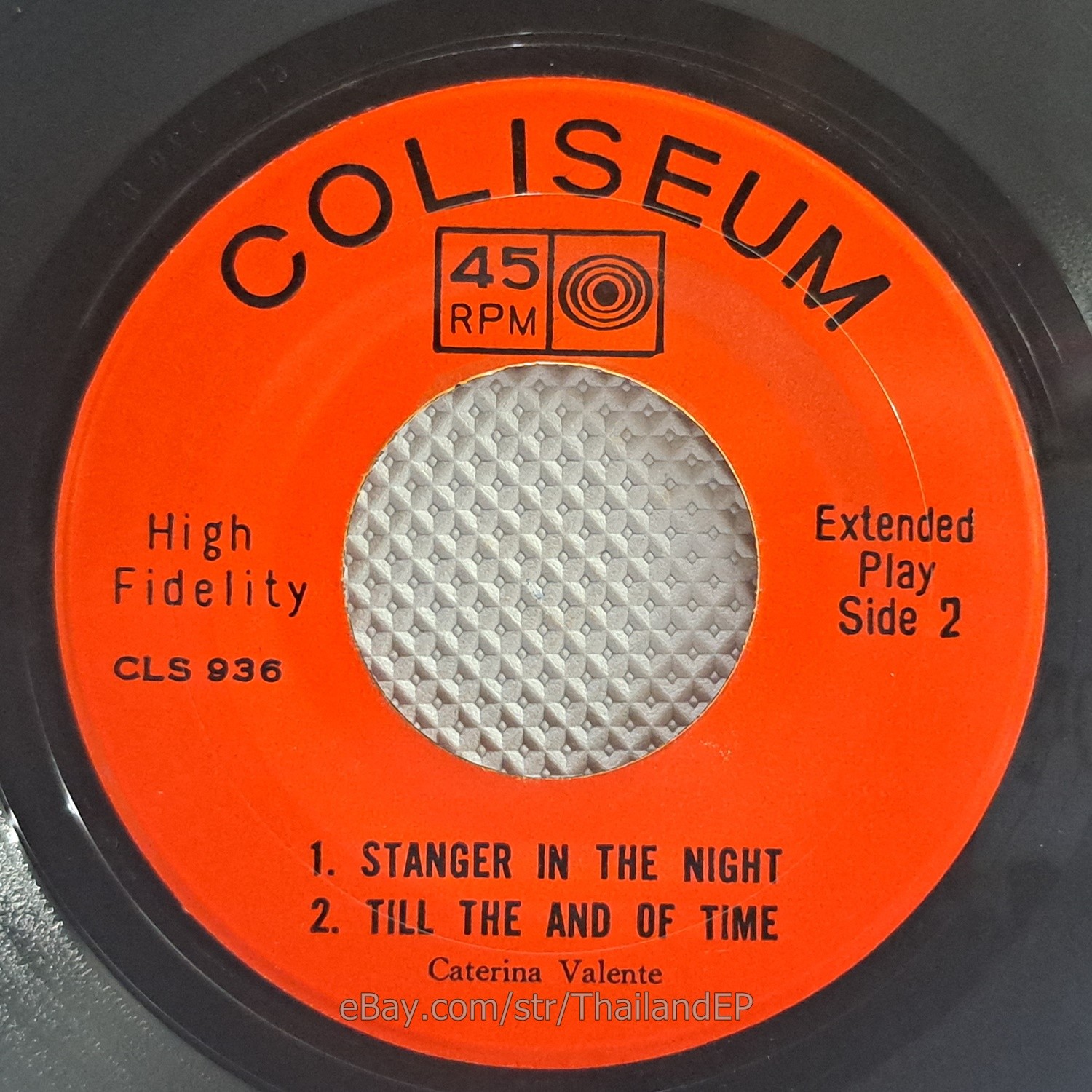 CATERINA VALENTE /TONIGHT WE LOVE /STANGER IN THE NIGHT / THAILAND EP 45 THAI