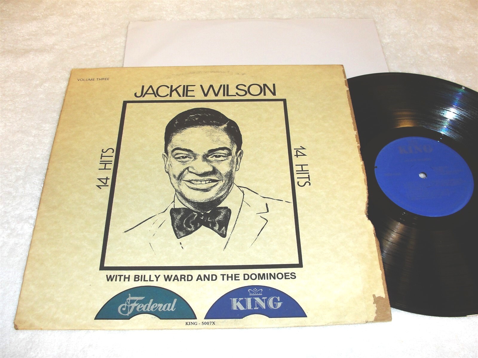 Jackie Wilson, Billy Ward “14 Hits-Vol. 3” 1977 R&B/Rock/Doo Wop LP, Nice VG++!