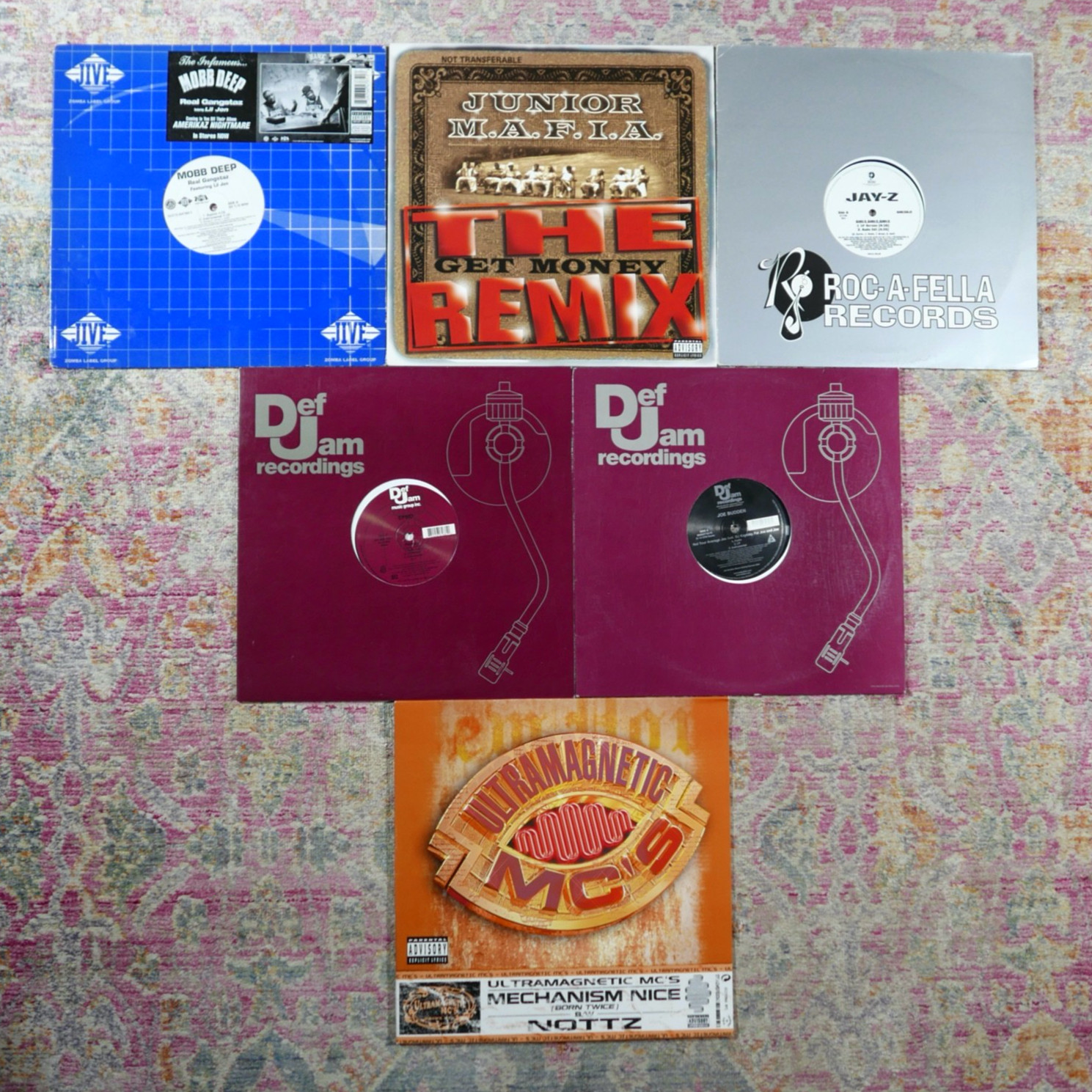 New York Hip Hop 6X12″ Mobb Deep Busta Rhymes Fat Joe Junior Mafia Ultrmagnetic