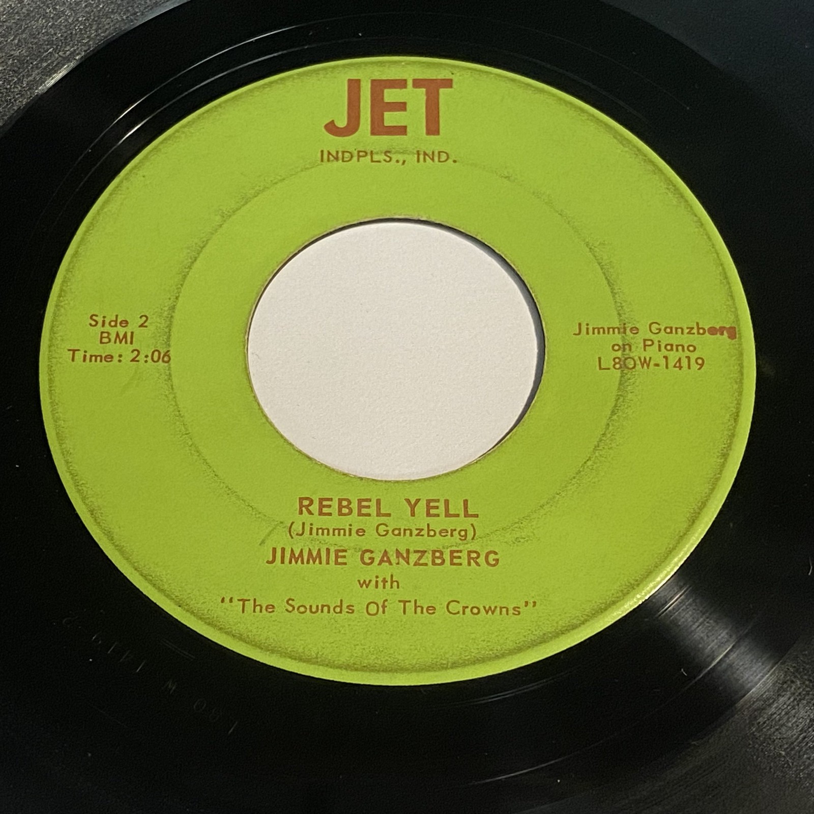 Jimmie Ganzberg: Rebel Yell / Twilight & Tears 45 – Jet – Rockabilly Rocker