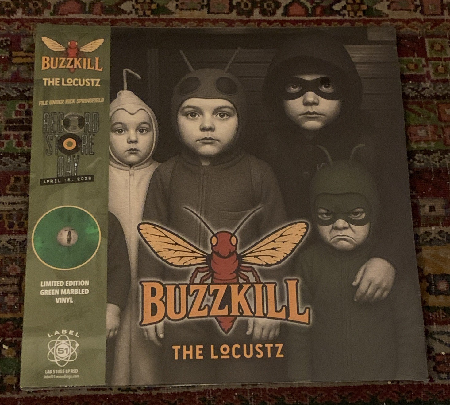 THE LOCUSTZ LP Buzzkill RSD 2026 Green Marble Vinyl Rick Springfield Sealed NEW