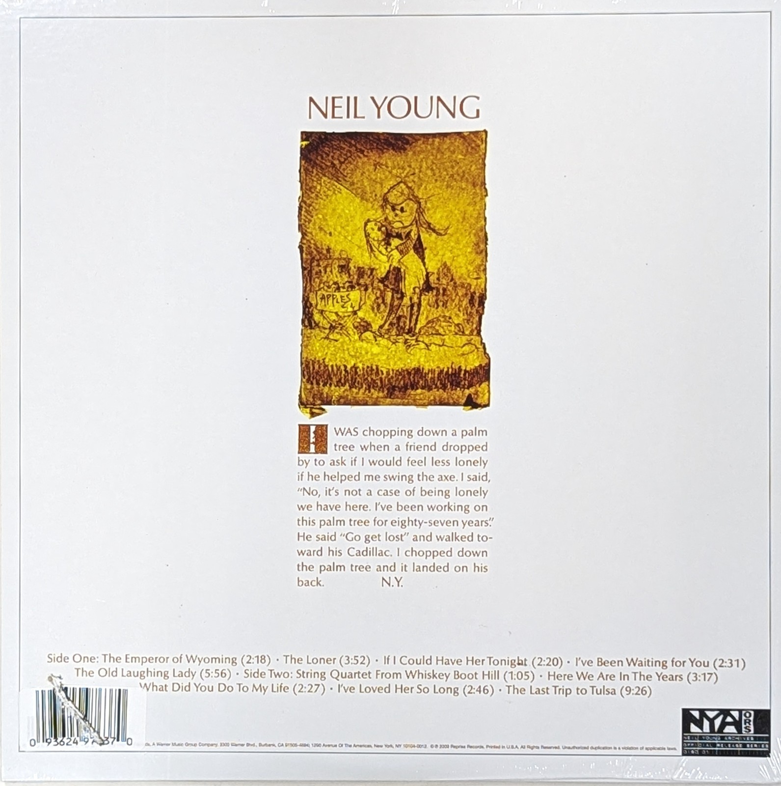 NEIL YOUNG Neil Young SEALED LP