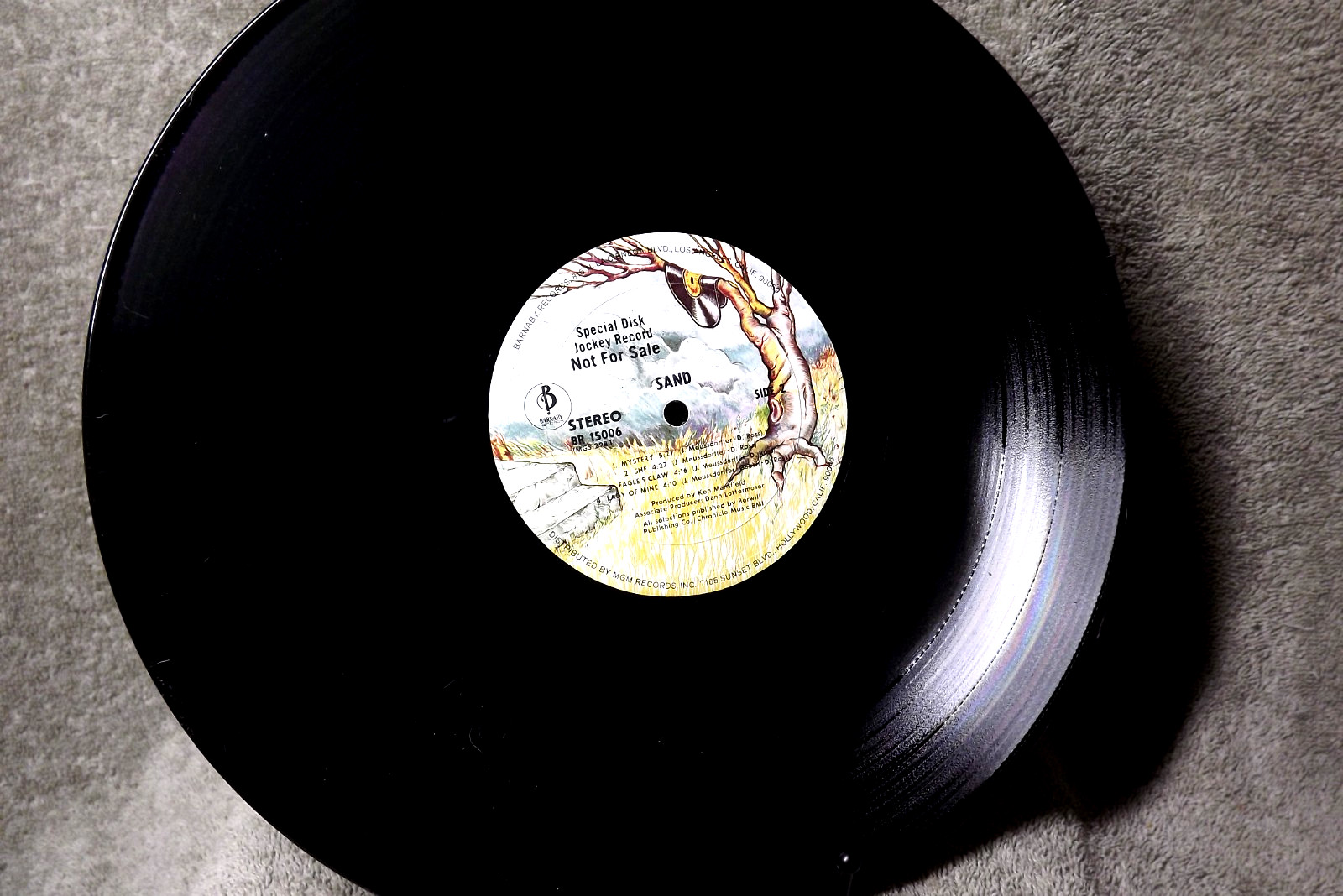 SAND = SELF TITLED – – BARNABY RECORDS LP# BR15006 = PROMO LP
