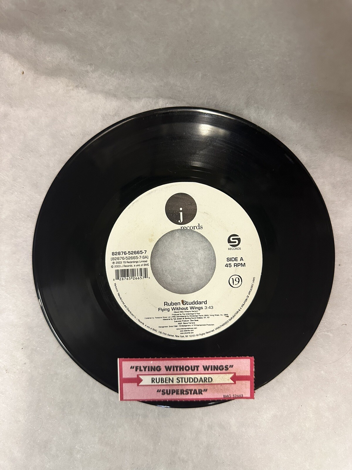 Ruben Studdard “Flying Without Wings / Superstar” Single 7’ Vinyl Record
