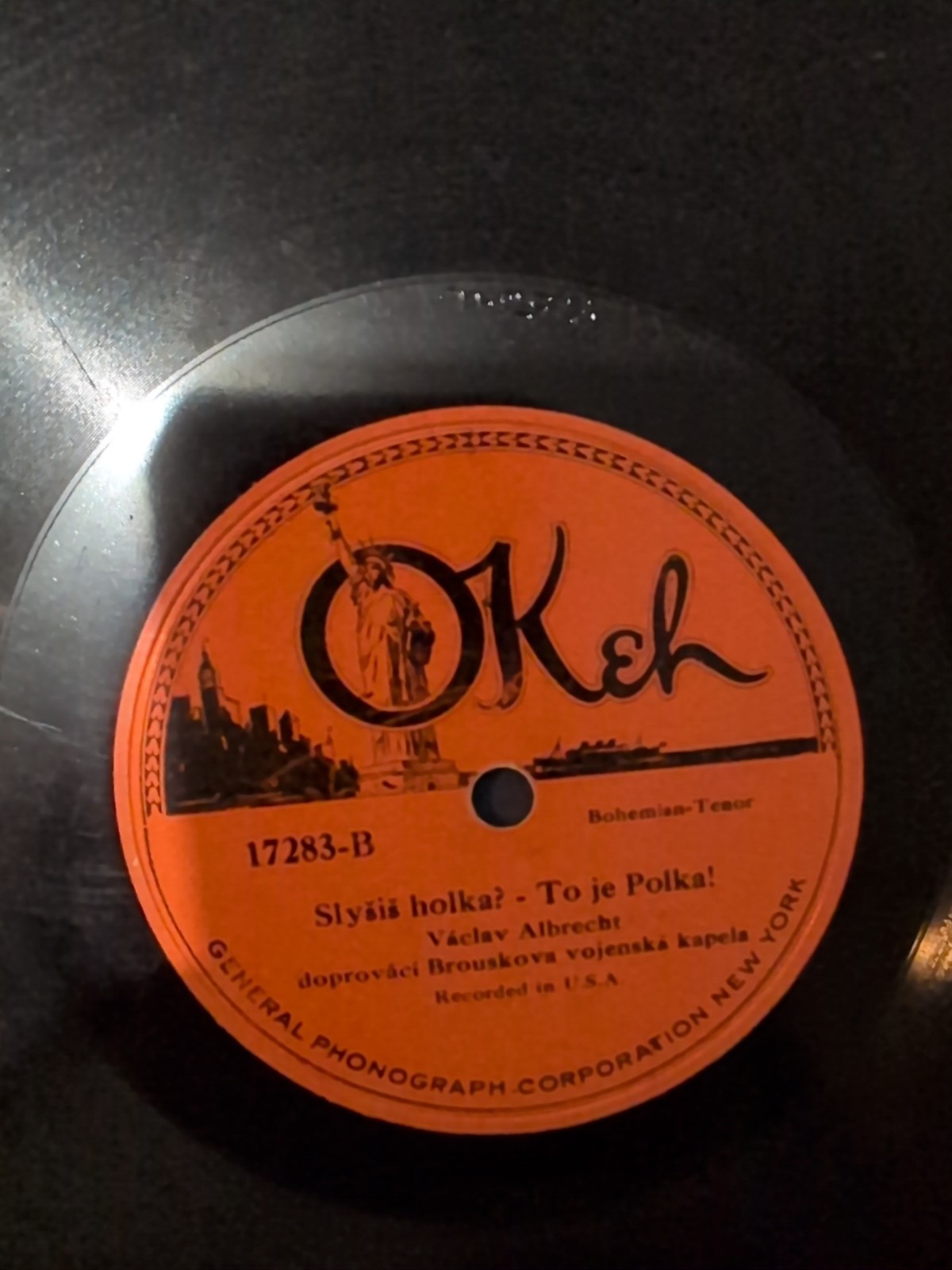78 RPM Odeon Okeh Lot Of 9 17002-17283 Polka Czech Pochod Double Sided