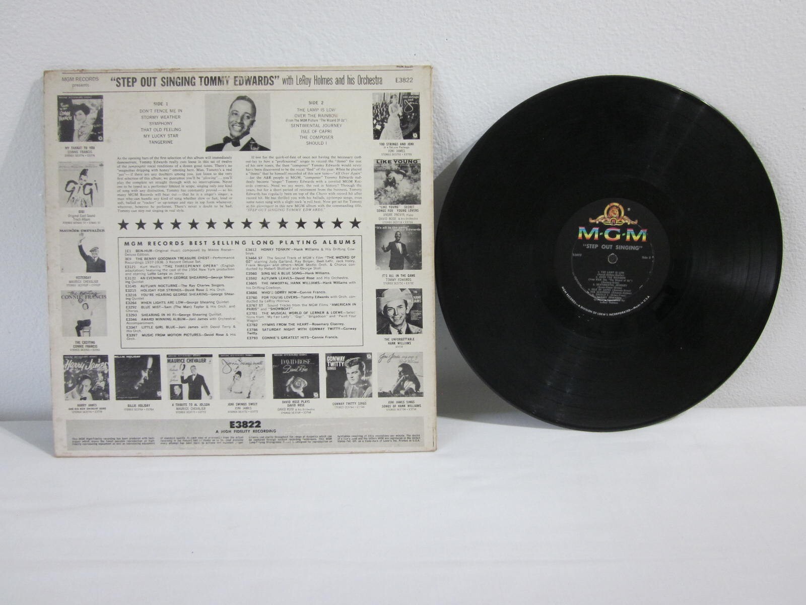 Tommy Edwards – Step Out Singing – Vinyl LP Record Album Mono – MGM – E382 1960