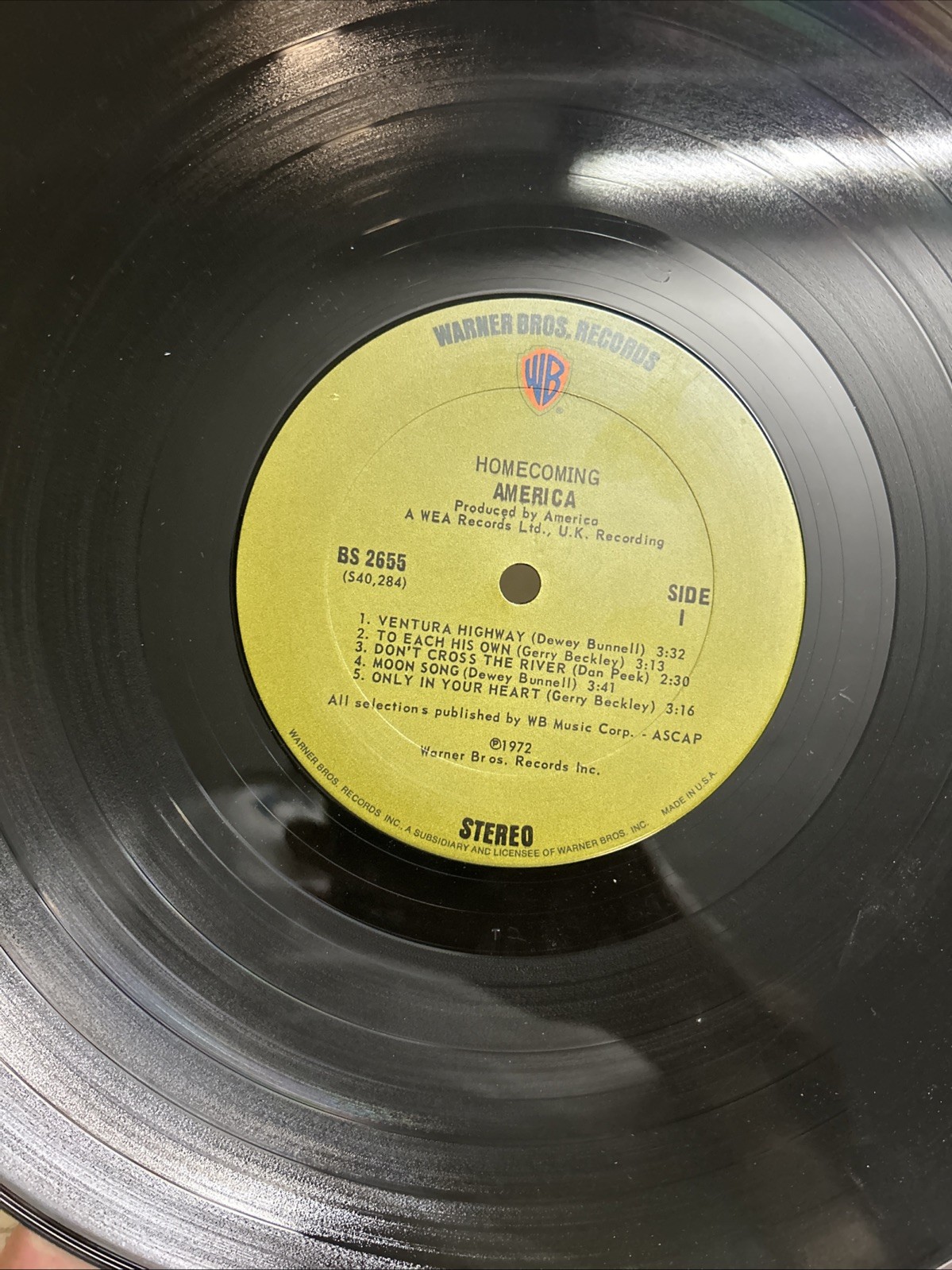 America – Homecoming – Vinyl LP – Warner Bros 1972