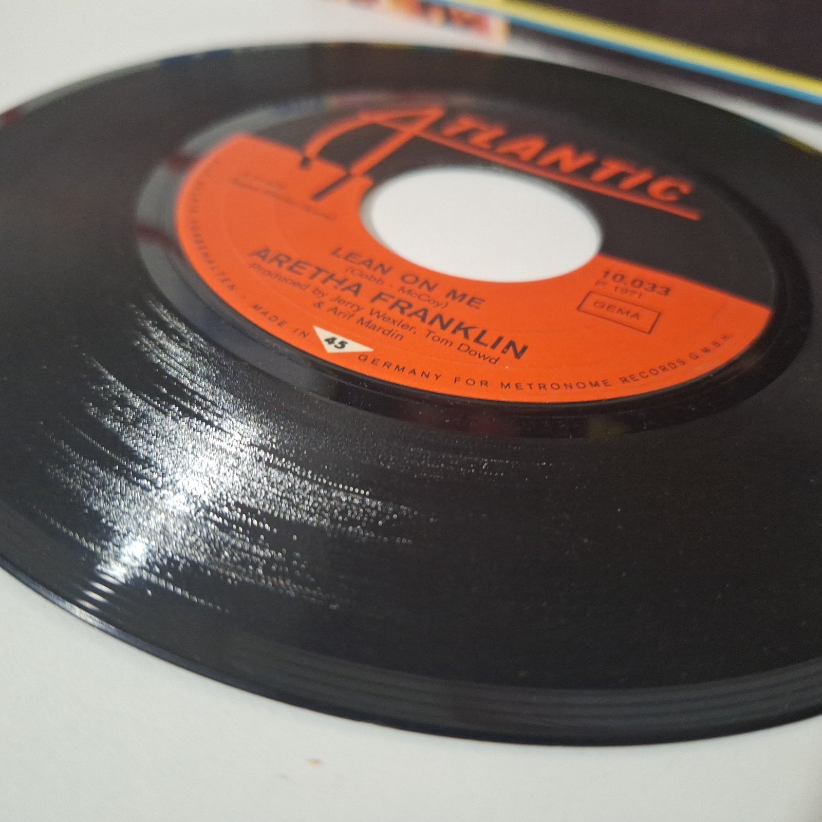 Aretha Franklin Spanish Harlem Lean On Me Vinyl 70s Soul Atlantic ATL 10 033 Sle