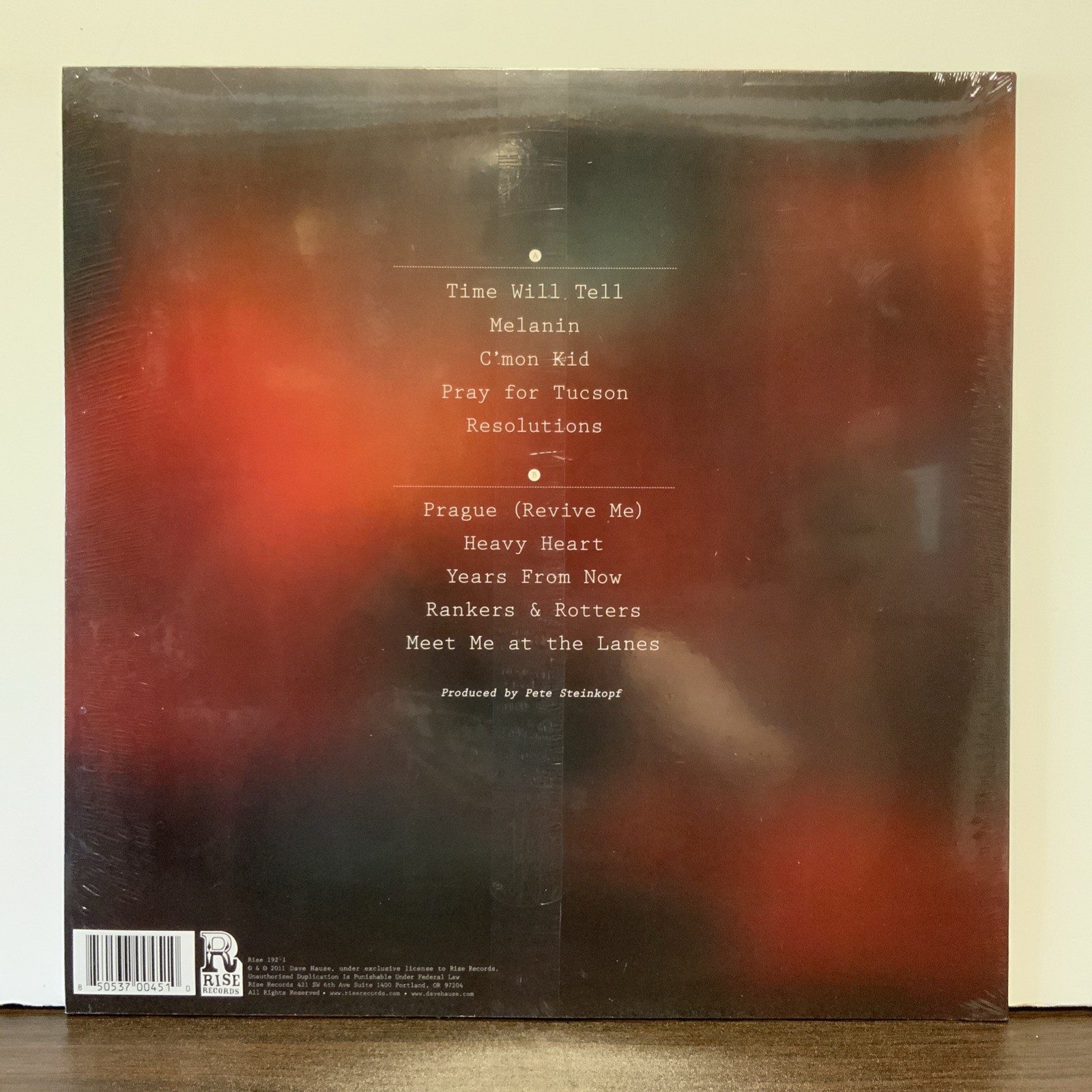 Dave Hause – Resolutions, 2013 Black / Orange Marble 180 G Vinyl LP + CD SEALED!