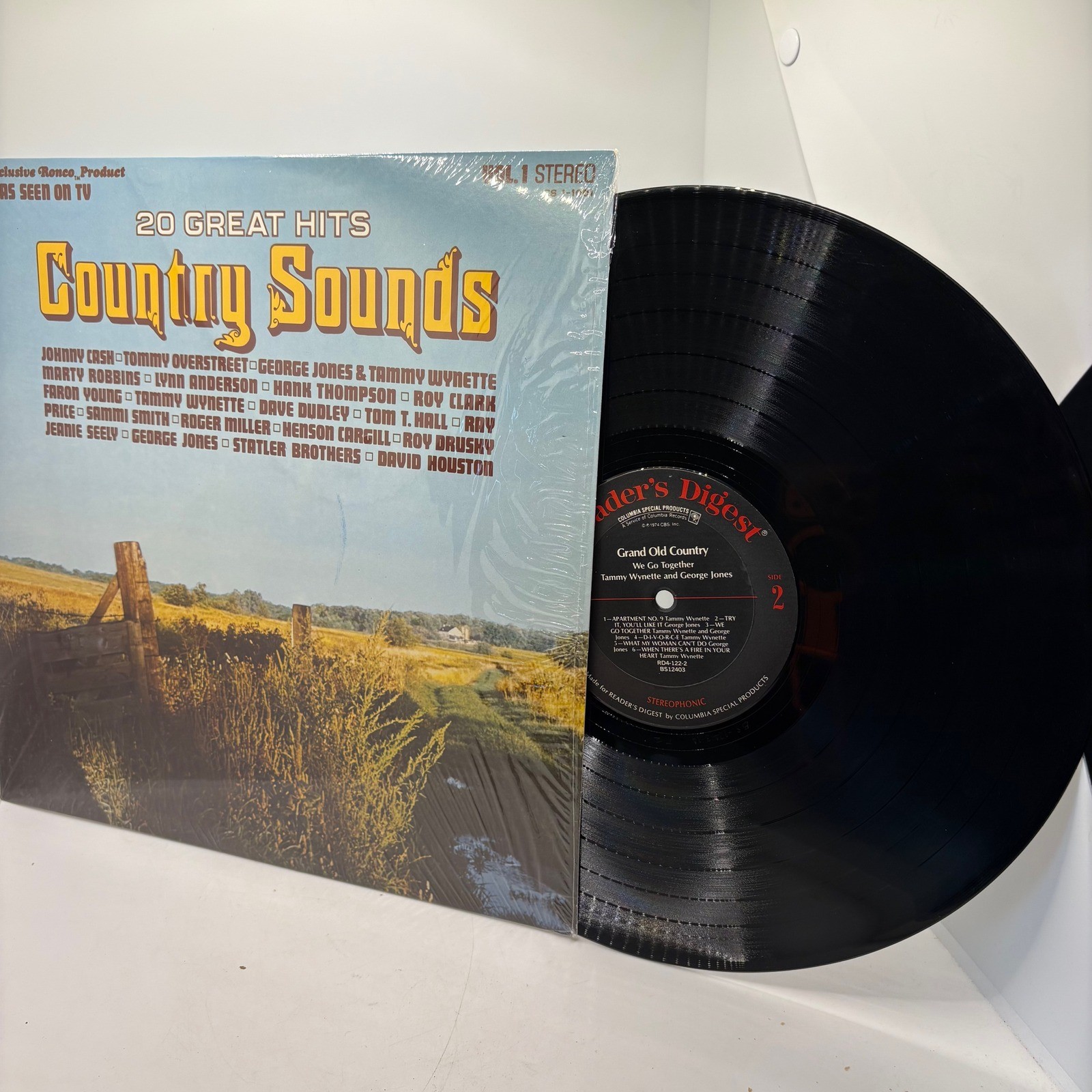20 Great Hits Country Sounds Vinyl Record Album Vol 1 Stereo CS 1-100