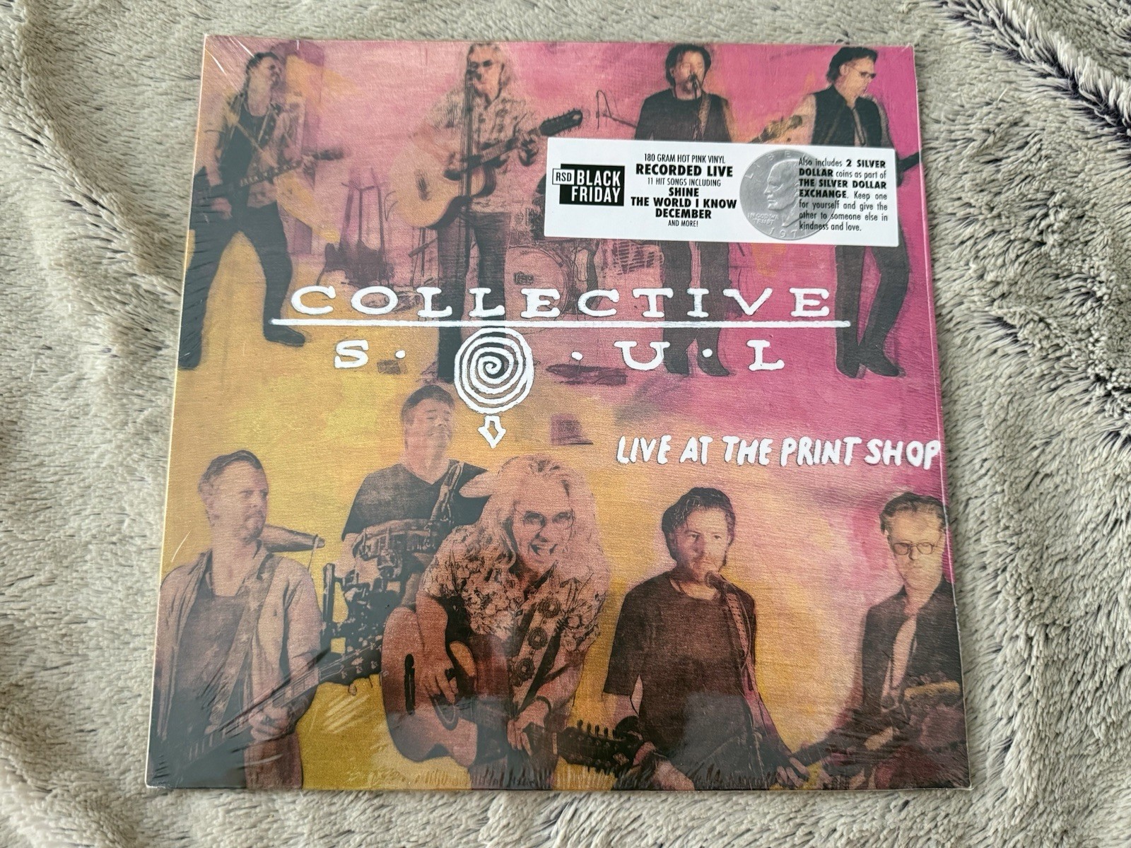 Collective Soul ‎– Live At The Print Shop RSD Sealed Very Rare Pink Vinyl LP New