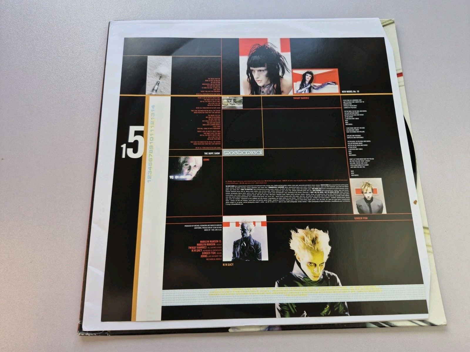Marilyn Manson Mechanical Animals Alpha Omega Black Vinyl Albums 2000’s Reissue