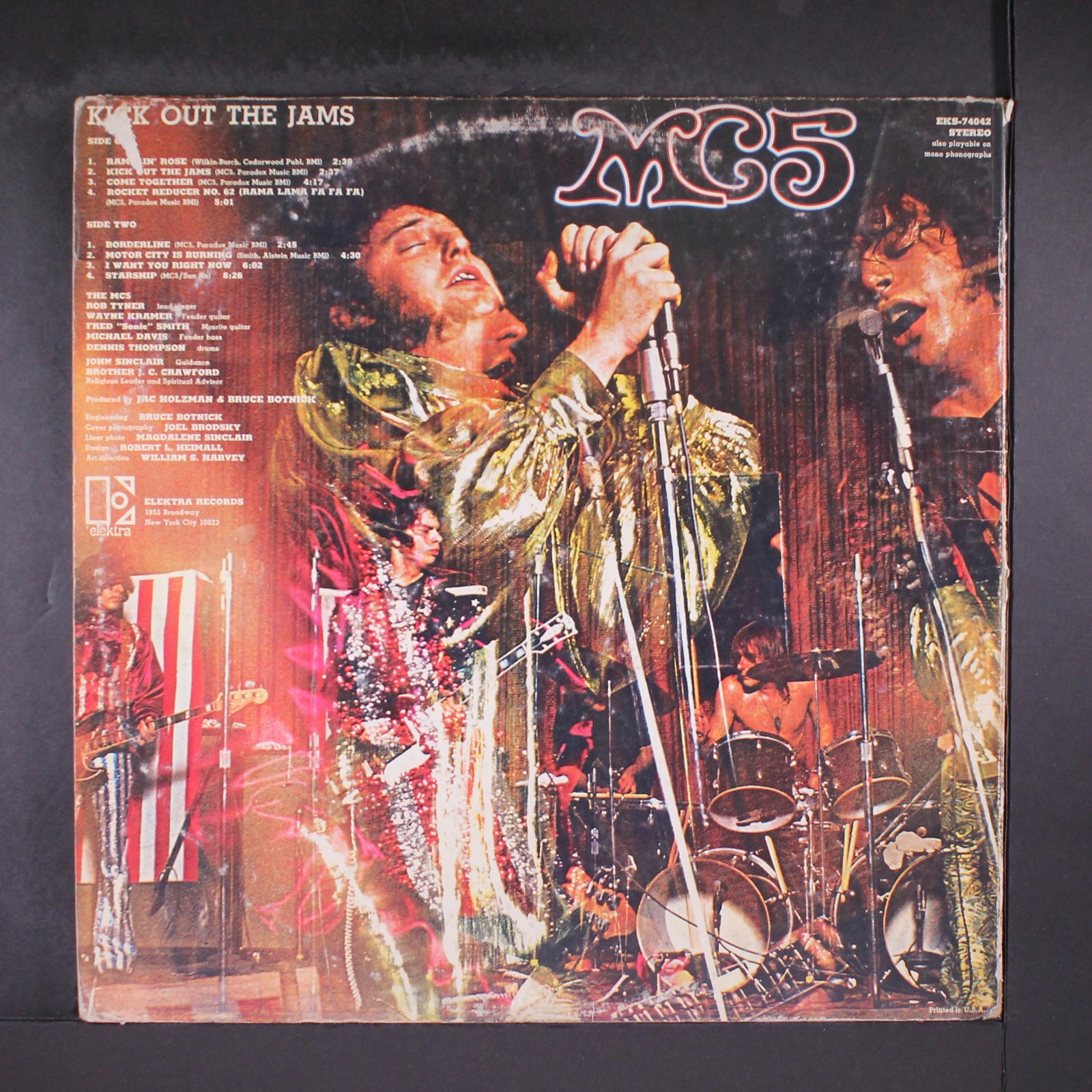 MC5: kick out the jams ELEKTRA 12″ LP 33 RPM