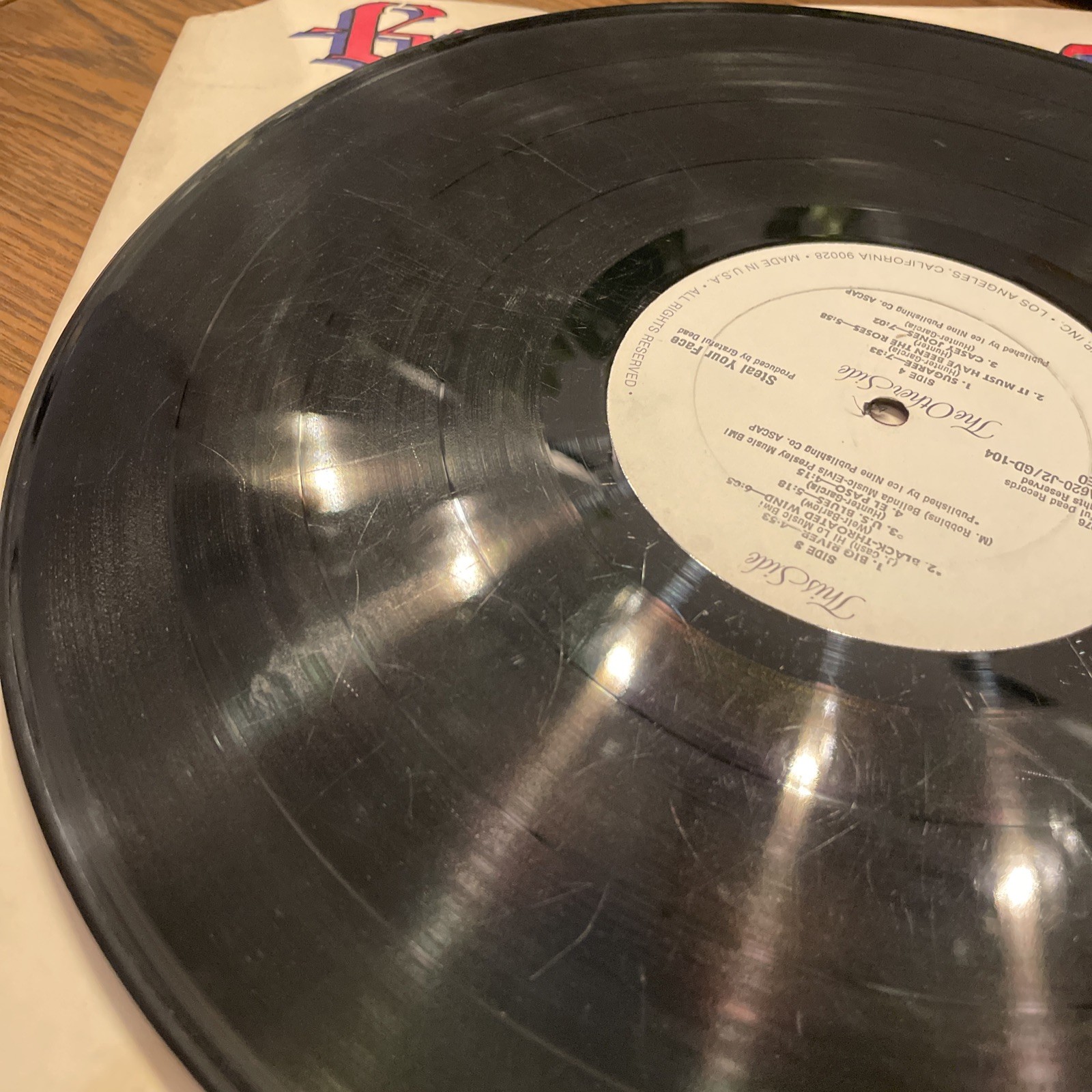 Grateful Dead “Steal Your Face” LP 1976 GD-LA620 Some Scratches See Photos