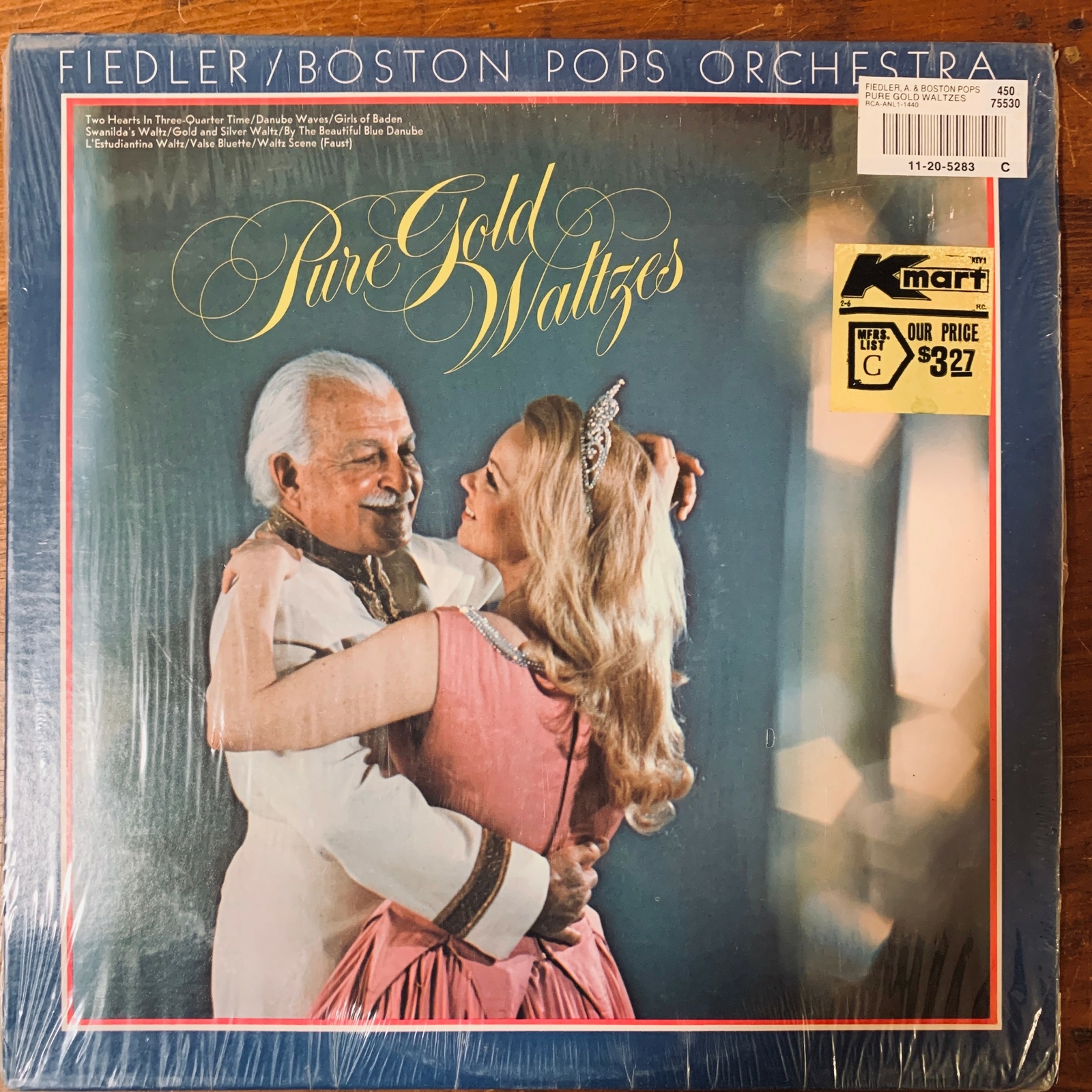 ARTHUR FIEDLER /BOSTOM POPS ORCHESTRA PURE GOLD WALTZES VINYL LP RCA EXC 16