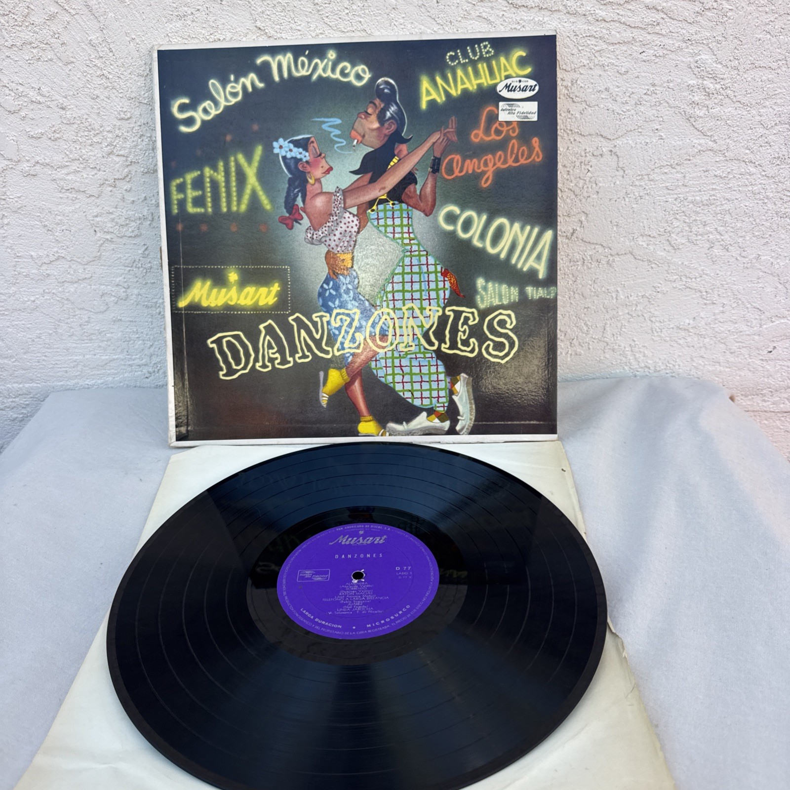 Discos Musart Danzones Various Artist – LP Vinyl – MADE IN MEXICO – Cool Cover