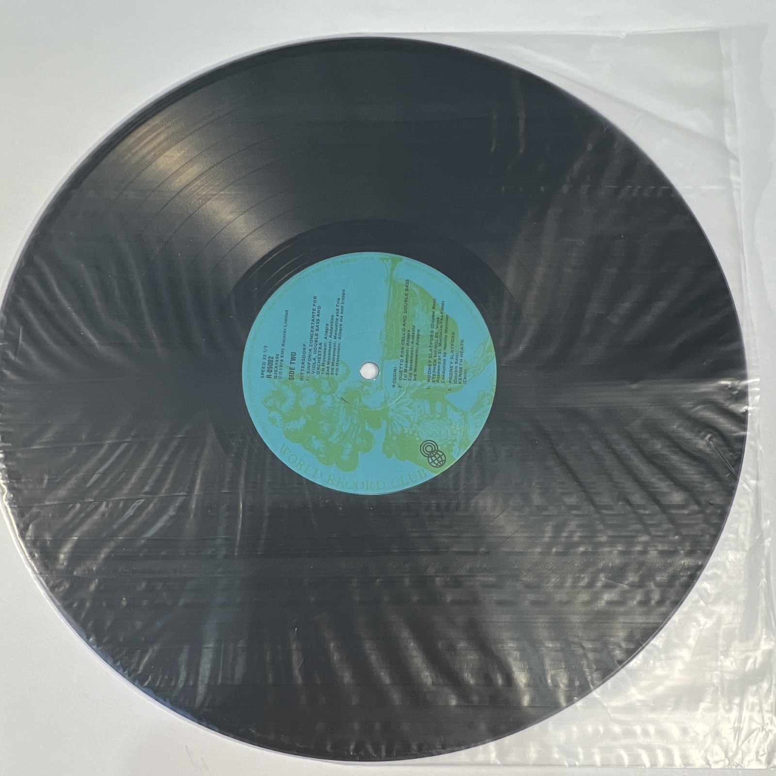World Record Club – Music For Double Bass 12″ Vinyl LP 1976 Quad R-05002