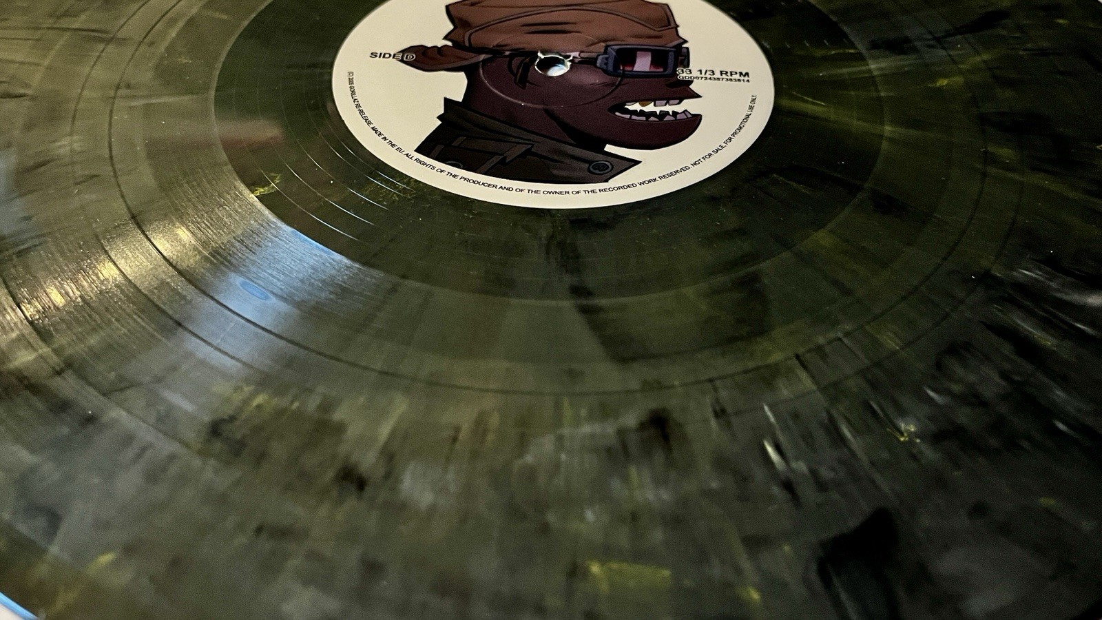 Gorillaz : Demon Days-2017 Promo Green & Black Marble 12″ Vinyl Lps-2
