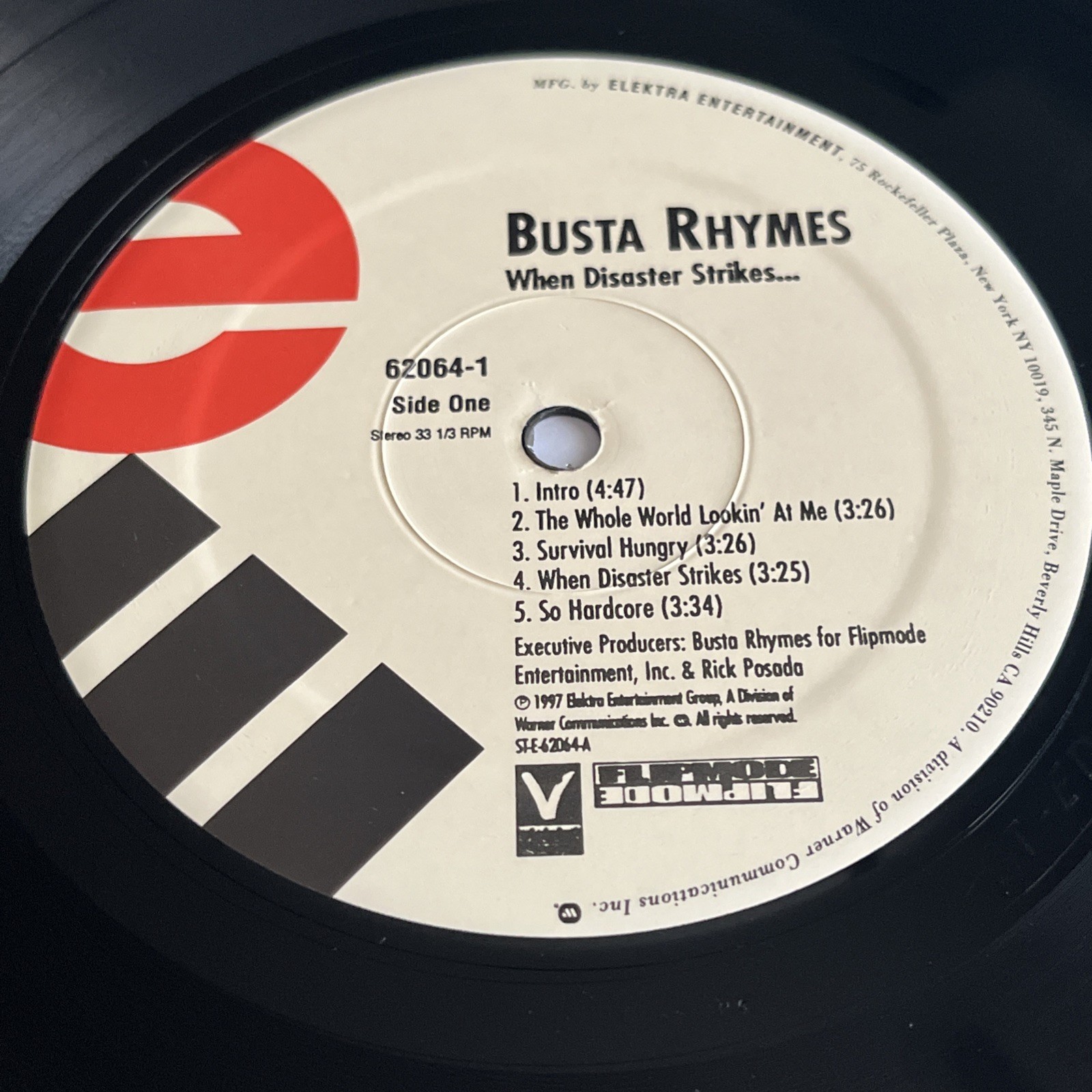 Busta Rhymes – When Disaster Strikes – EX 2 x Vinyl LP – 1997 62064-1