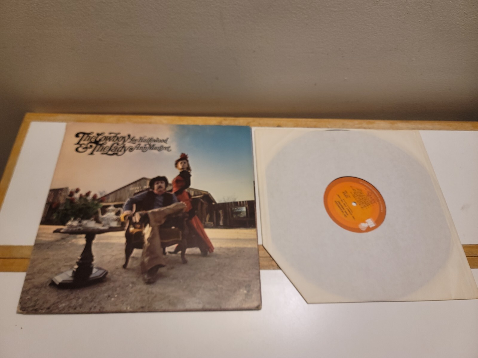 RARE LEE HAZLEWOOD & ANN MARGARET – the cowboy and the lady LHI 12″ LP 33 RPM