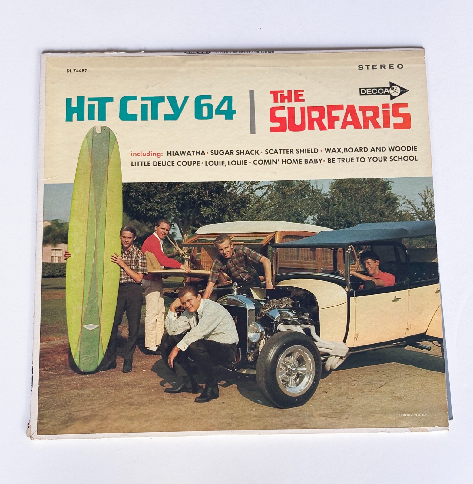 The Surfaris Hit City 64 Decca Stereo DL 74487 Surf Hot Rod LP
