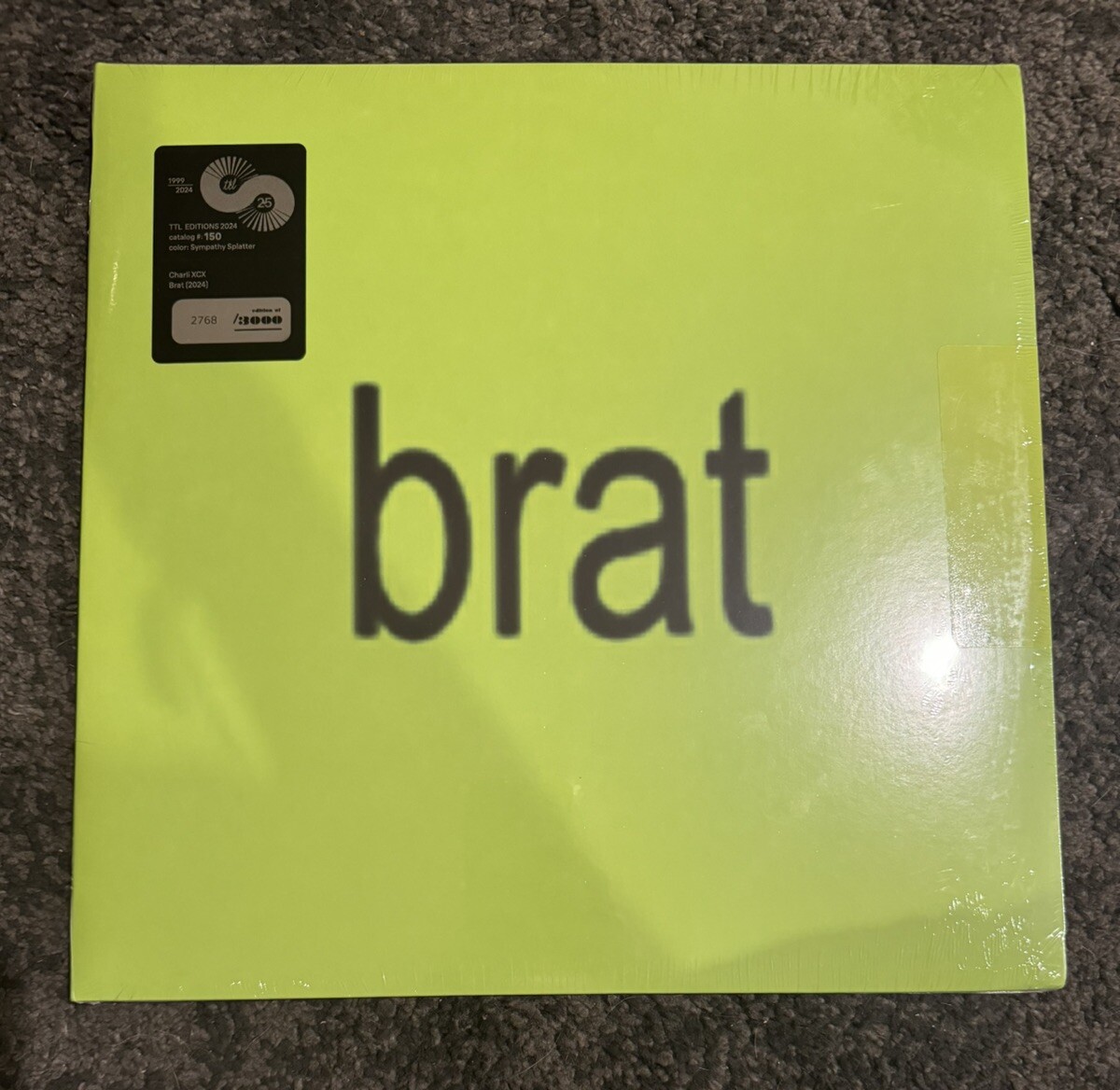 Brat (Limited Black & White Splatter Vinyl) – Charli XCX /3000 Numbered