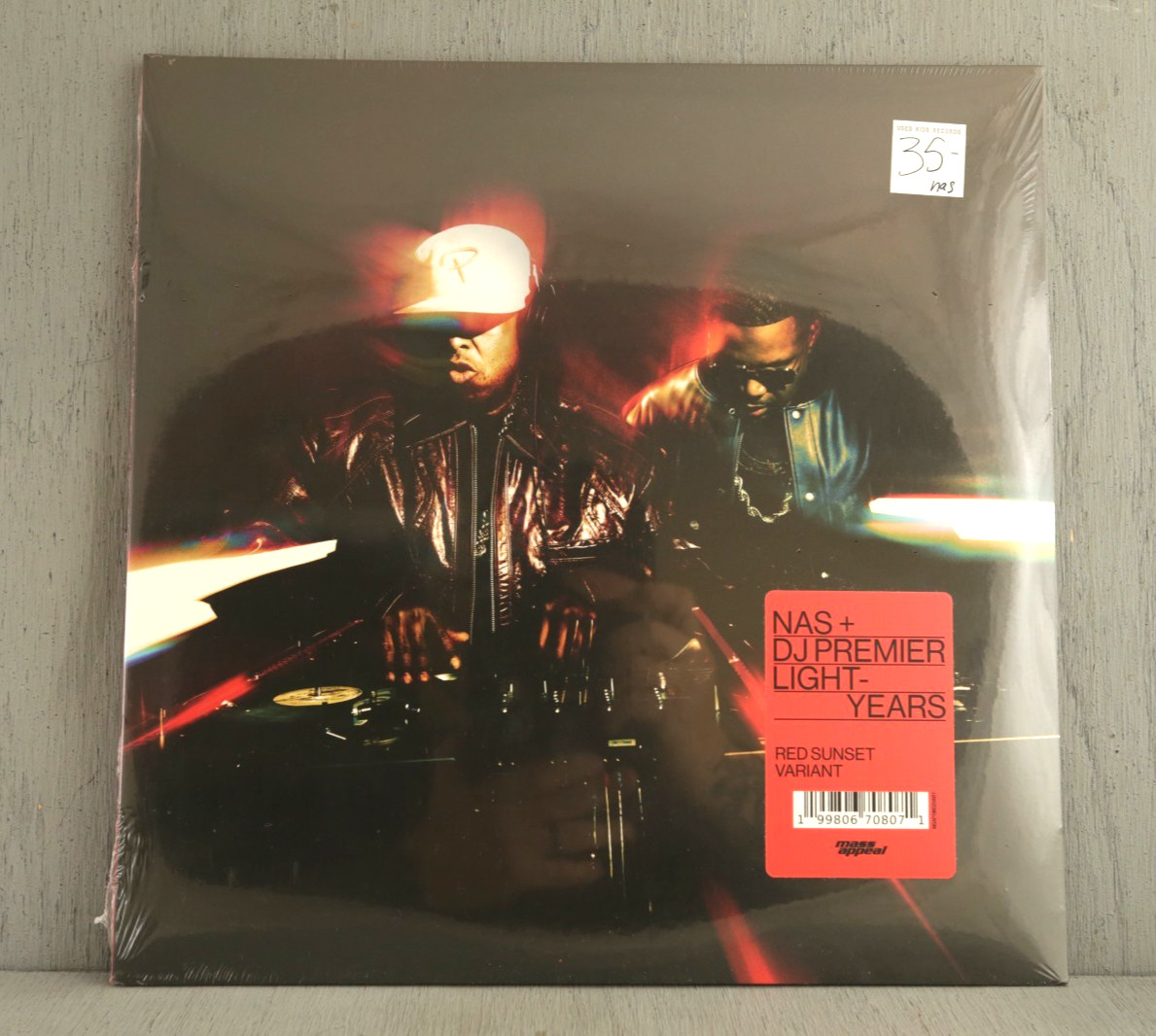 NAS and DJ PEMIER Light Years LP sealed RED SUNSET VINYL Record NEW Hip Hop RAP