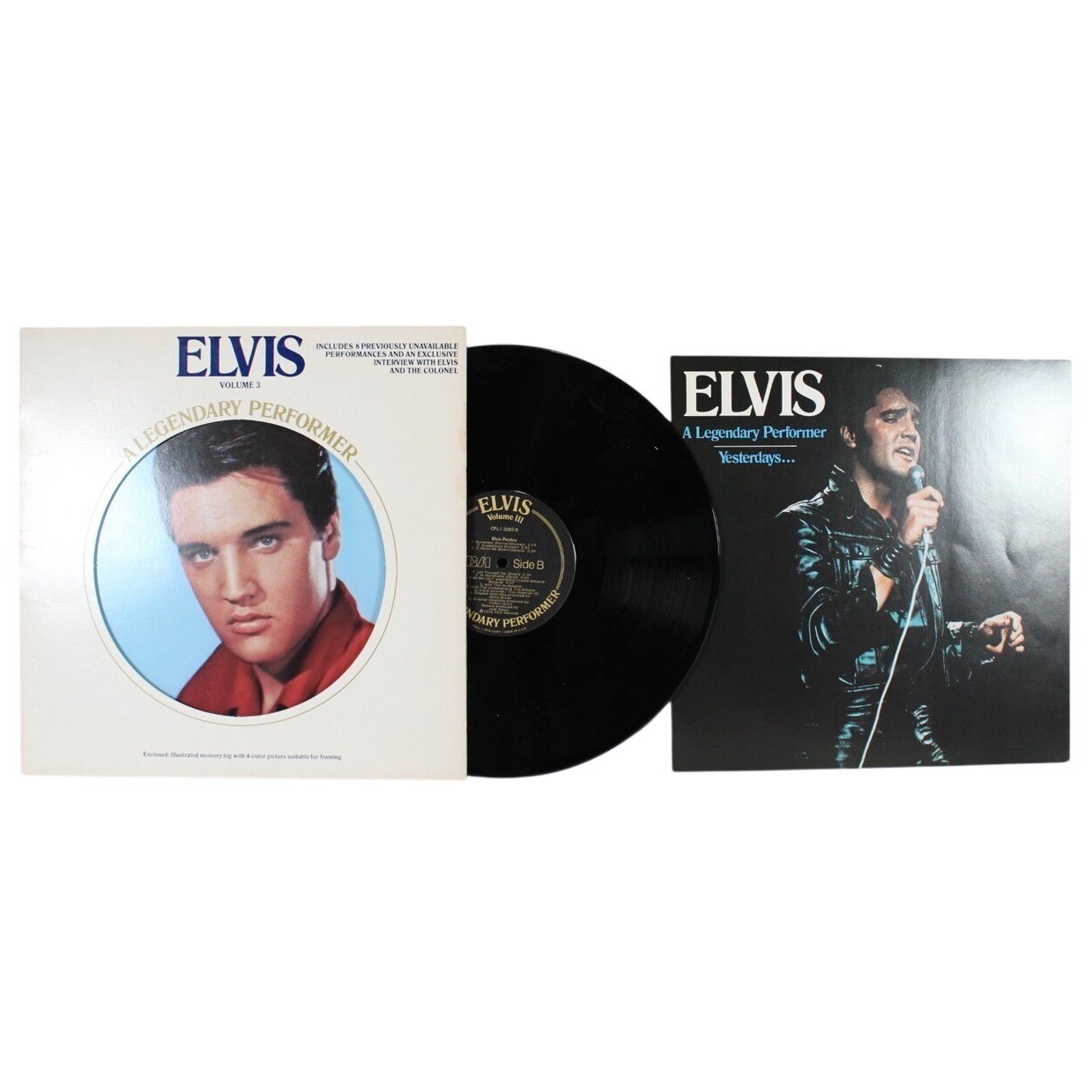 Elvis Presley A Legendary Performer EXC Vol 3 Vinyl LP RCA CPL1-3082 1978 Record