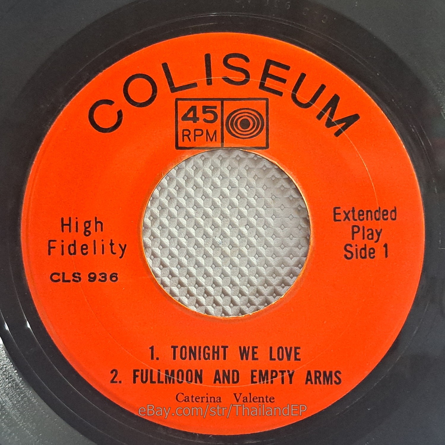 CATERINA VALENTE /TONIGHT WE LOVE /STANGER IN THE NIGHT / THAILAND EP 45 THAI