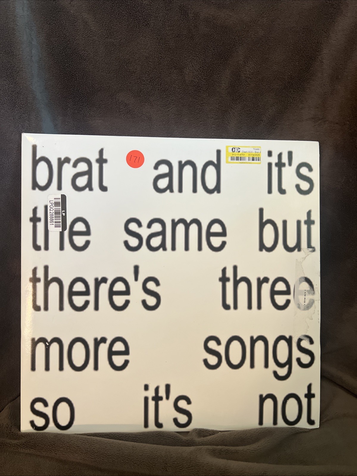 Brat and It’s the Same but There’s Three more Songs So It’s Not by Charli XCX…