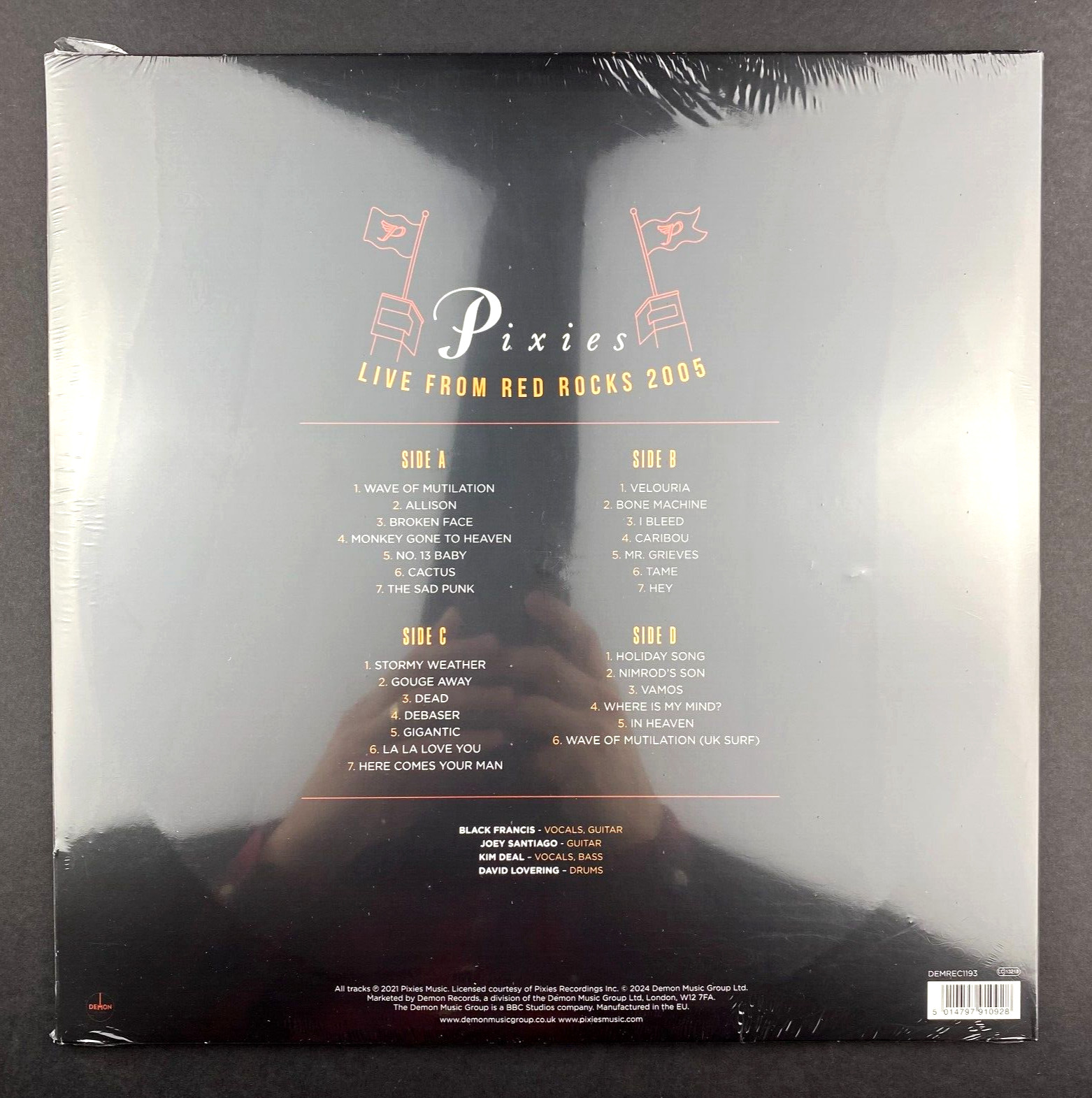 Pixies Live From Red Rocks 2005 Vinyl LP Orange Colored Record NEW SEALED RSD