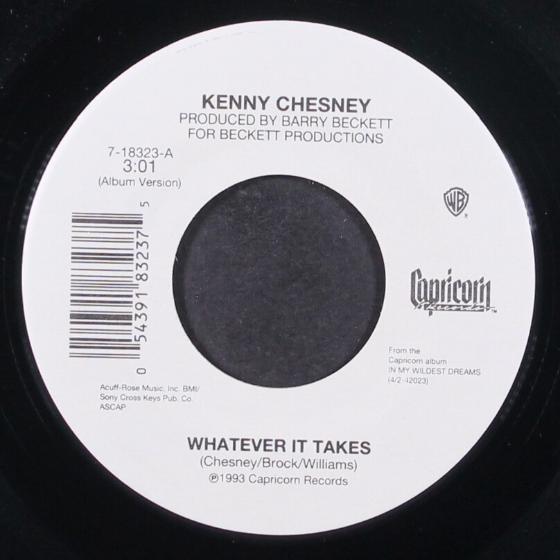 KENNY CHESNEY: grandpa told me so / i’d love to change your name WB 7″ Single