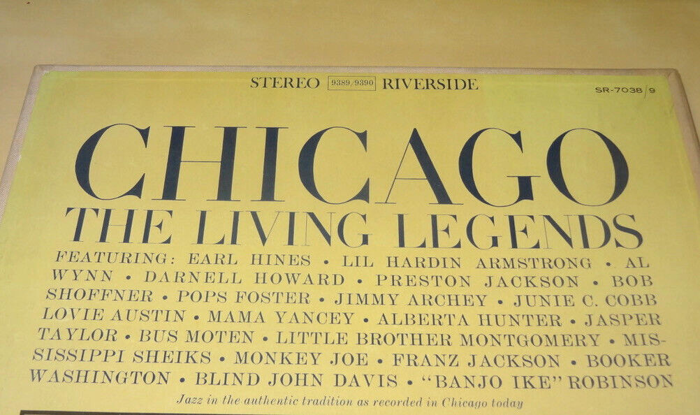 CHICAGO BLUES LIVING LEGENDS 2LP BOX 1961 JAPAN RIVERSIDE SR 7038 OBI MUDDY KING
