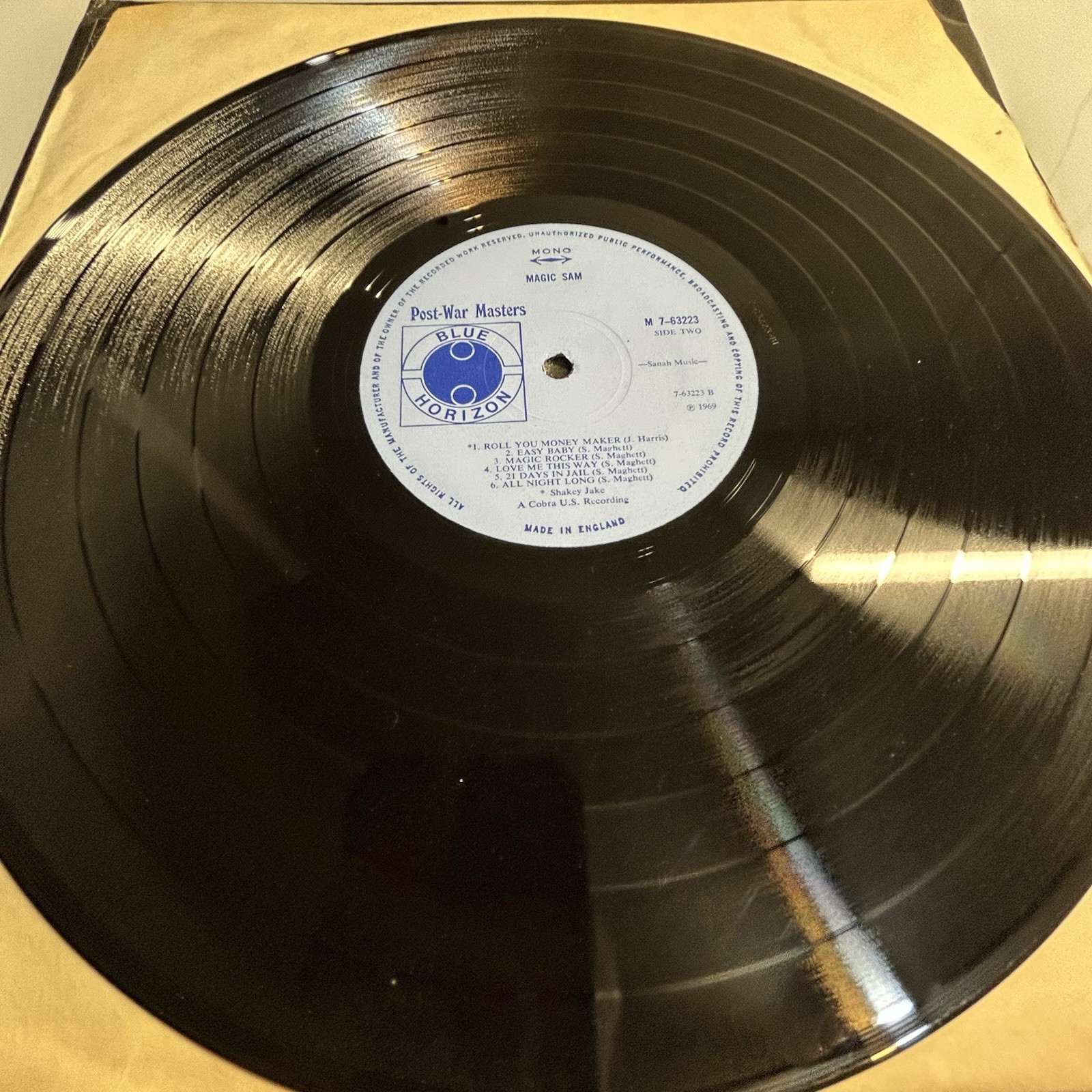 MAGIC SAM 1937-1969 ~ Post War Masters Blue Horizon 1970 ~ RARE LP ~ NEAR CHERRY