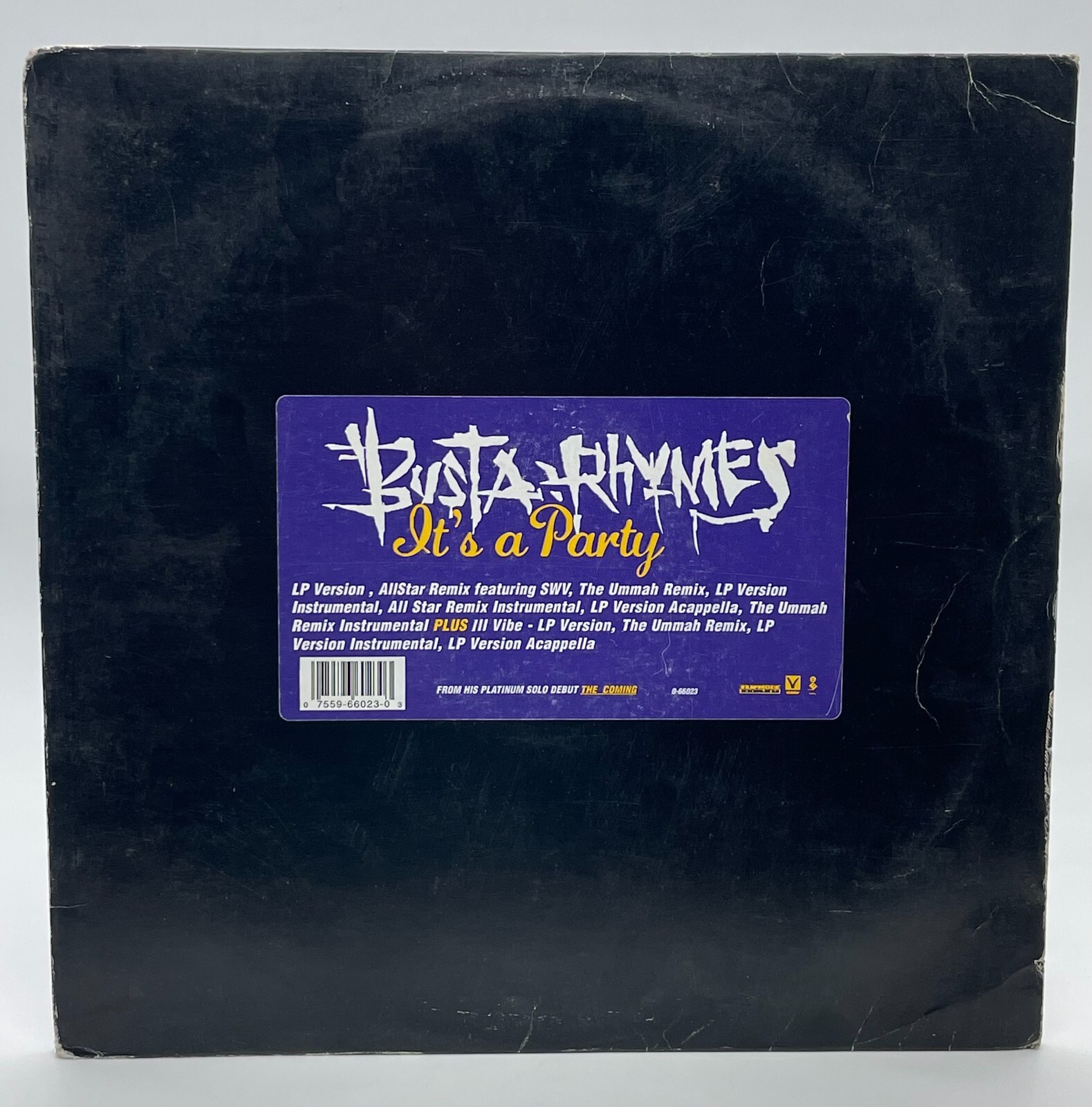 Busta Rhymes – It’s Party – Single Vinyl Record Elektra Records 0-66023