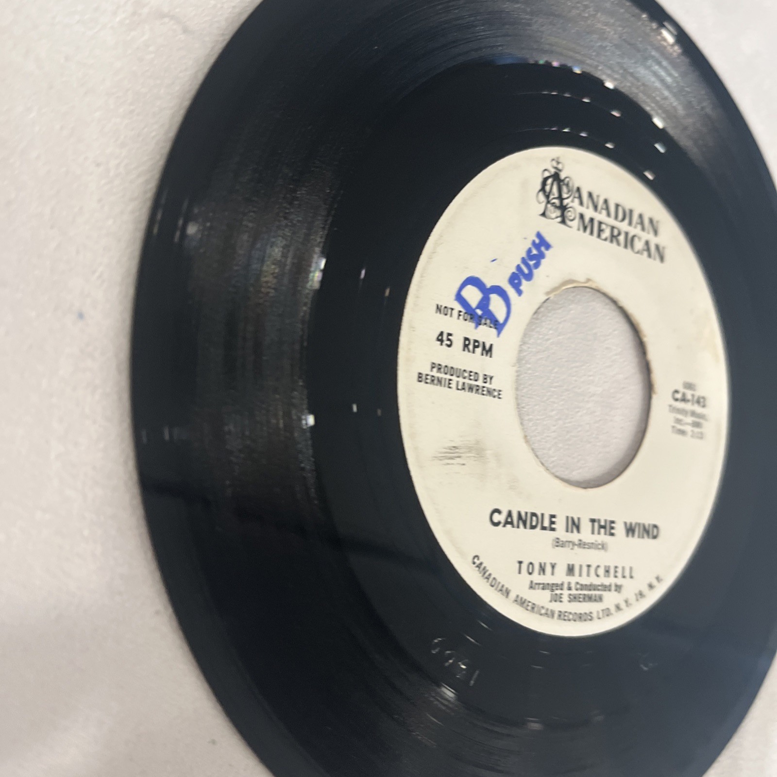 TONY MITCHELL: write me a letter / candle in the wind CANADIAN-AMERICAN 7″